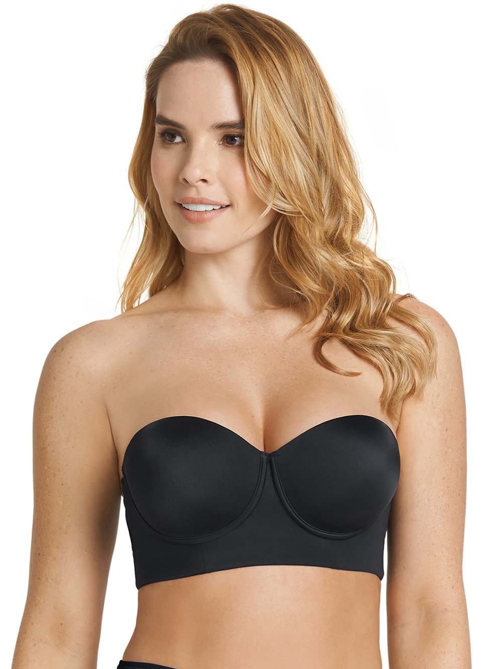 360° Contouring Strapless Longline Balconet Bra - Seamless Lift & Support for Evening Gowns, Wedding Dresses & Special Occasions