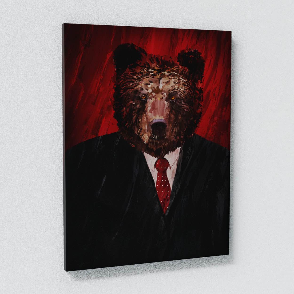 Bull & Bear Wall Art Canvas Print - 30x40 Inches, 0.75