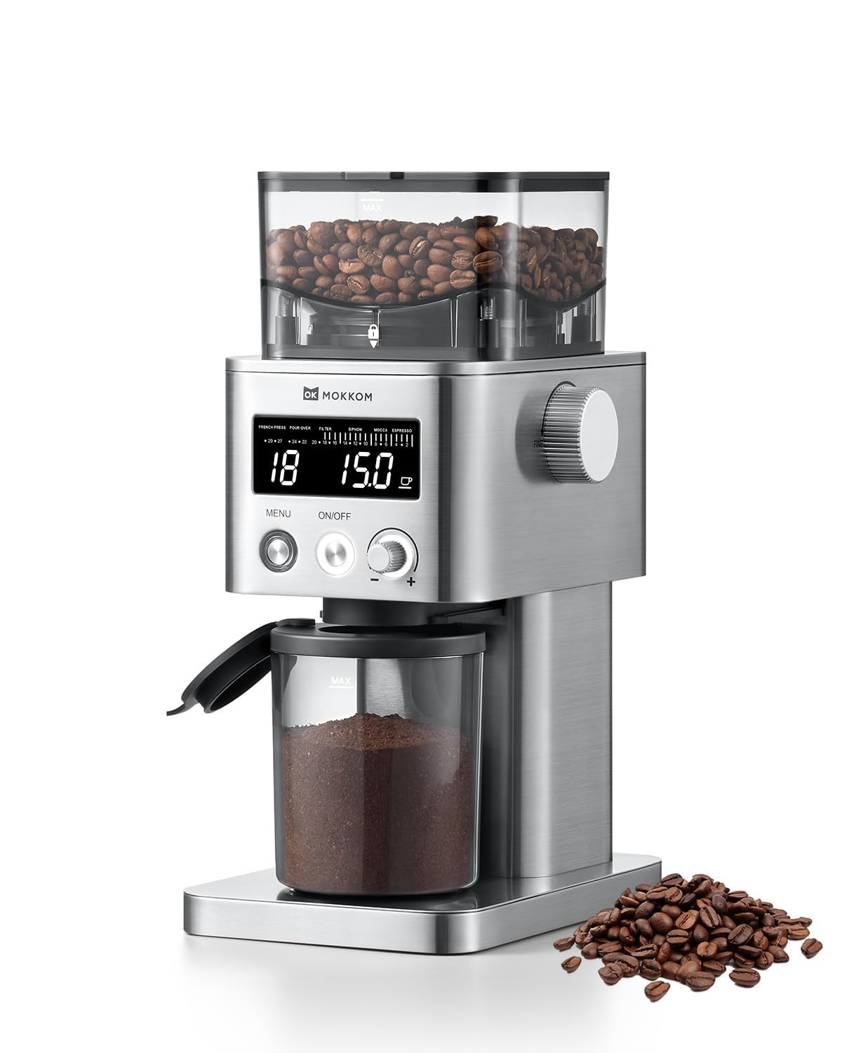 Premium Electric Coffee Grinder with Anti-Static Conical Burr - 31 Precise Settings for Espresso, Drip, Pour Over, Cold Brew & French Press - Perfect for Home Baristas & Coffee Enthusiasts - Ideal for Morning Brews, Office Use & Gift Giving
