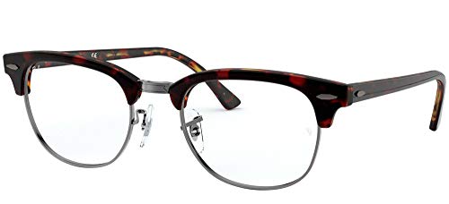 Top Transparent Red on Havana/Demo Lens