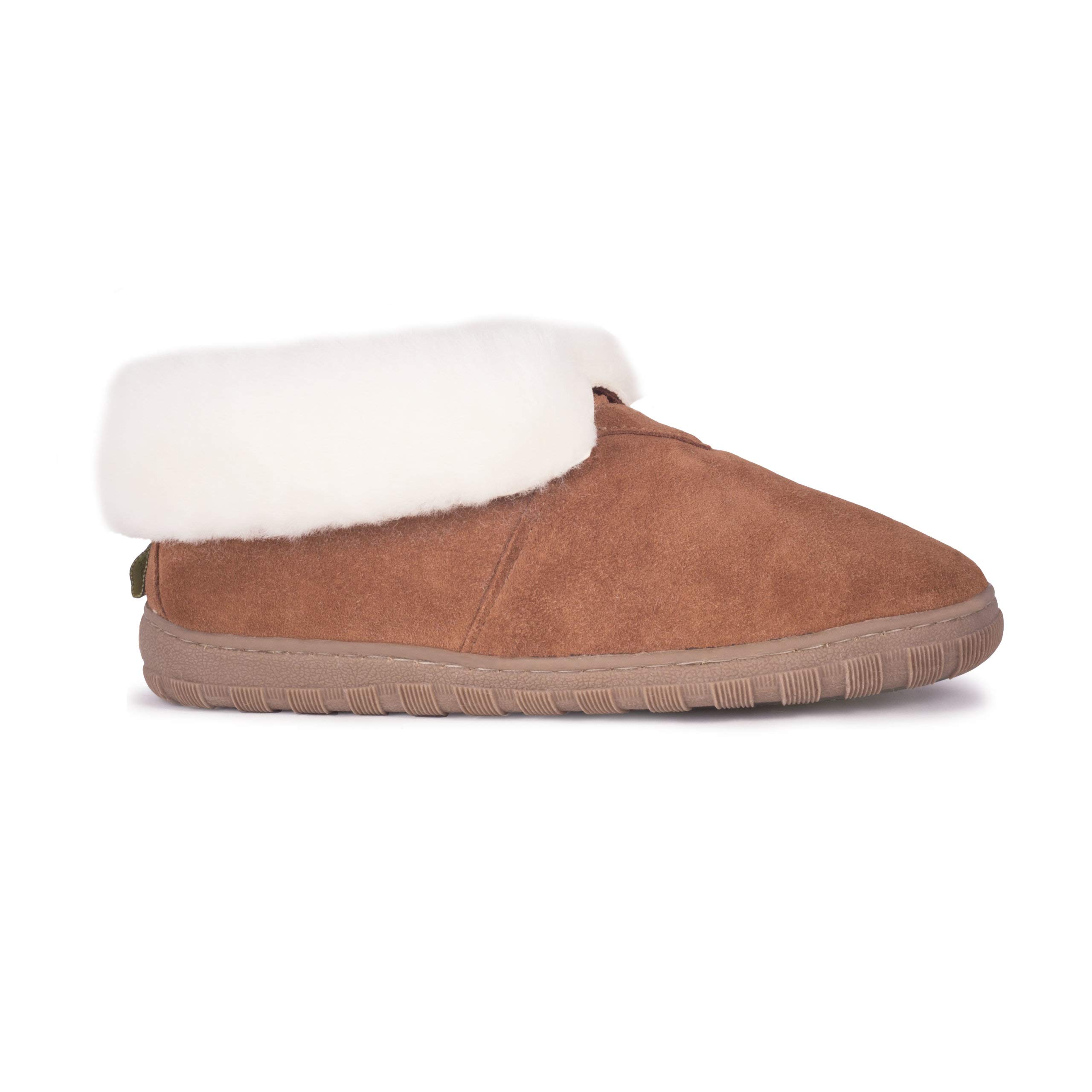 Women's Genuine Sheepskin Ankle Boots - Soft & Comfortable Indoor/Outdoor Shoes with Thermoplastic Rubber Sole - Perfect for Casual Wear, Office & Winter Walking