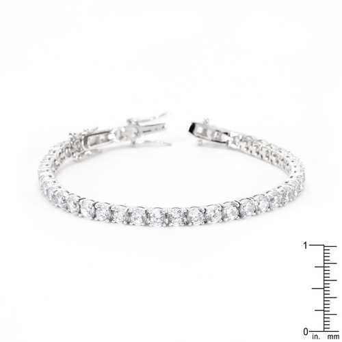 14K Gold Plated Clear Cubic Zirconia Tennis Bracelet for Women - Elegant Wedding, Anniversary & Evening Party Jewelry Gift