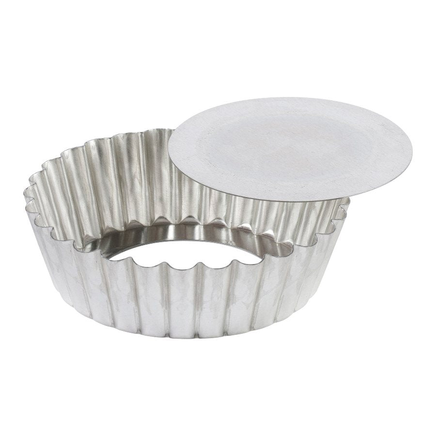 Fluted Tart Pan with Removable Bottom - 9.5 Inch Non-Stick Baking Mold for Pies, Quiches & Desserts - Perfect for Home Bakers & Professional Chefs