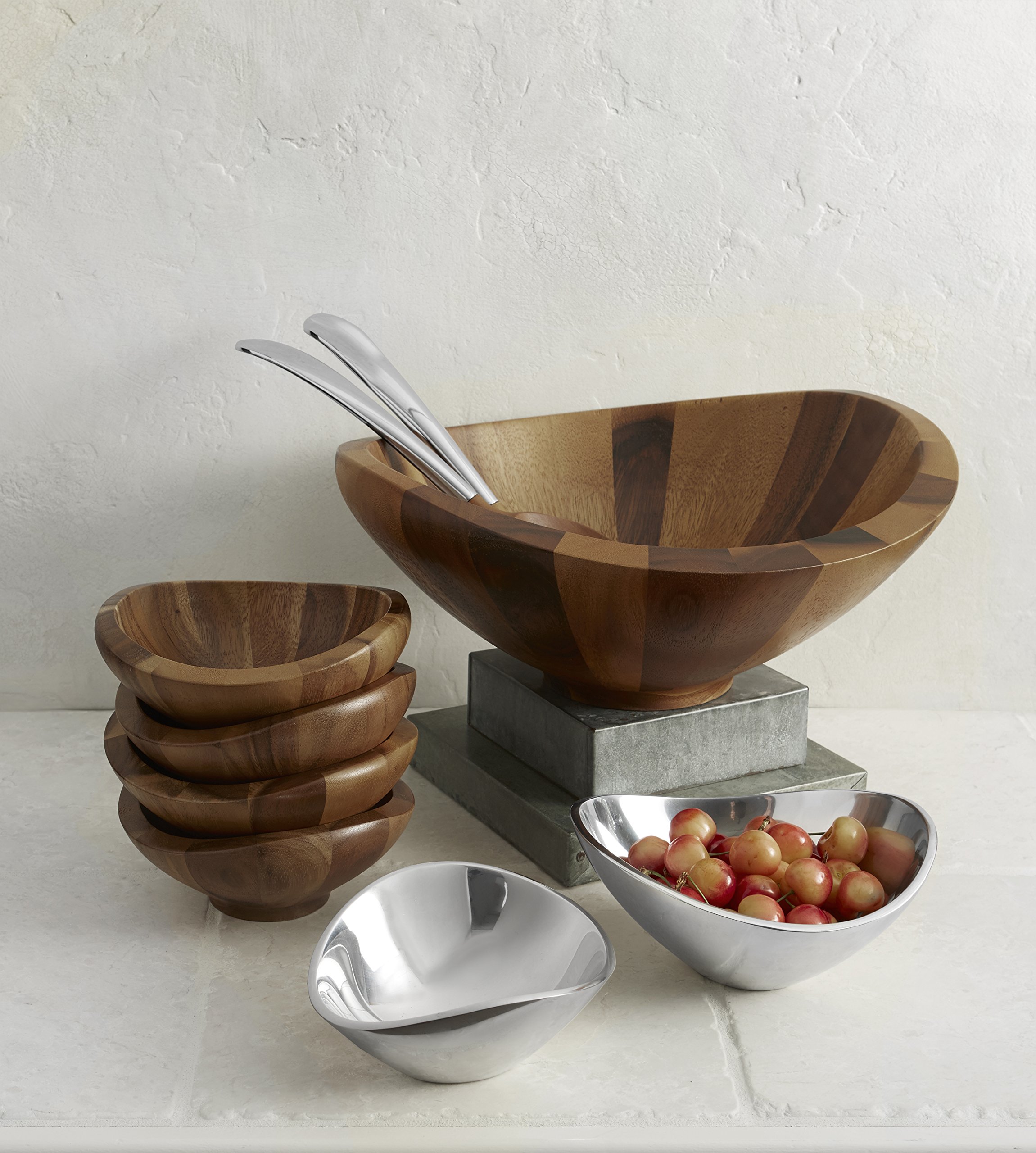 Nambe Butterfly Bowl 4.75-inch - Small Sculptural Metal Alloy Serving Bowl for Dining & Home Decor - Oven Safe & Table Ready - Keeps Food Warm or Chilled for Dips, Snacks, Desserts - Modern Kitchen & Party Essential - Handcrafted in India - Perfect for Entertaining, Appetizers, and Stylish Home Accents