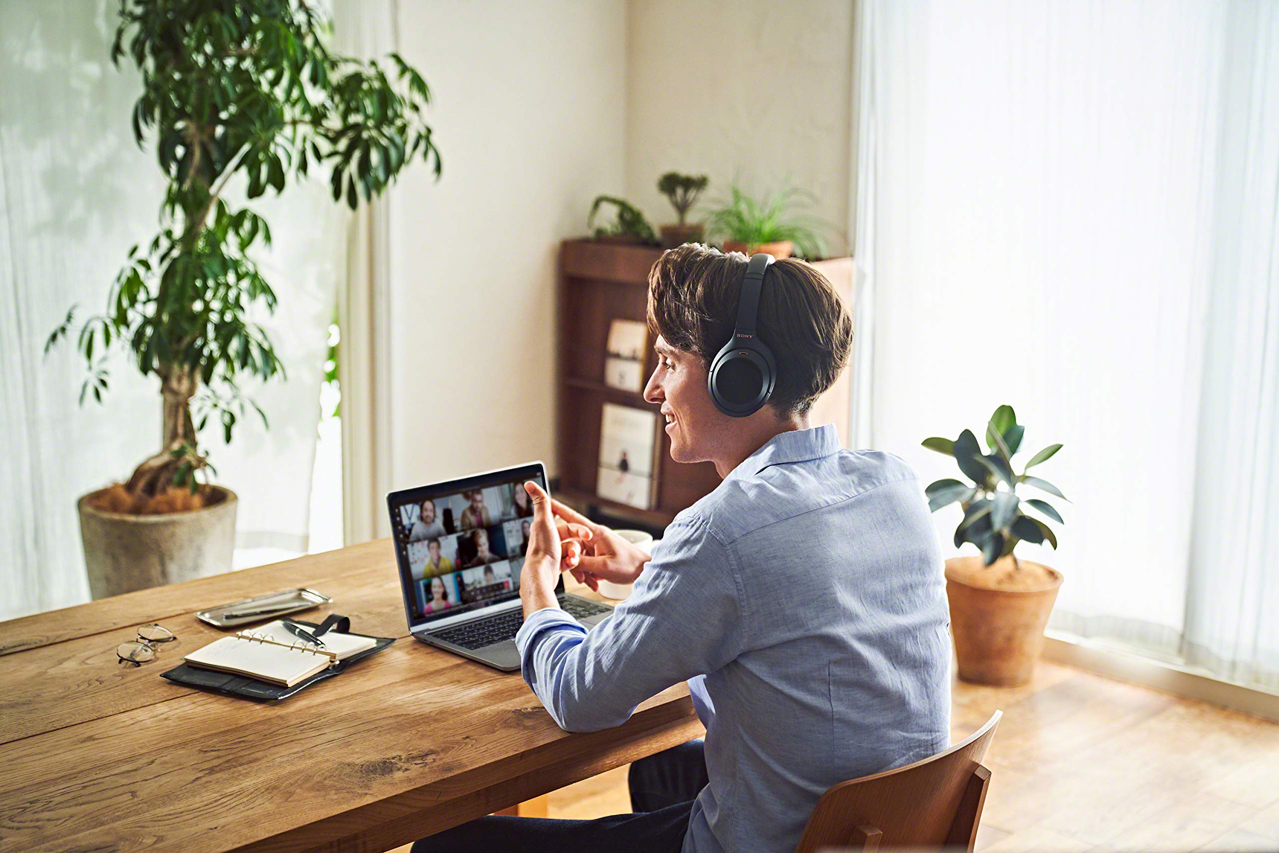 Sony WH-1000XM4 Wireless Bluetooth Noise Cancelling Headphones with 30-Hour Battery Life, Built-in Mic for Calls, Alexa & Google Assistant Compatible - Perfect for Travel, Work, and Music Lovers (Black)