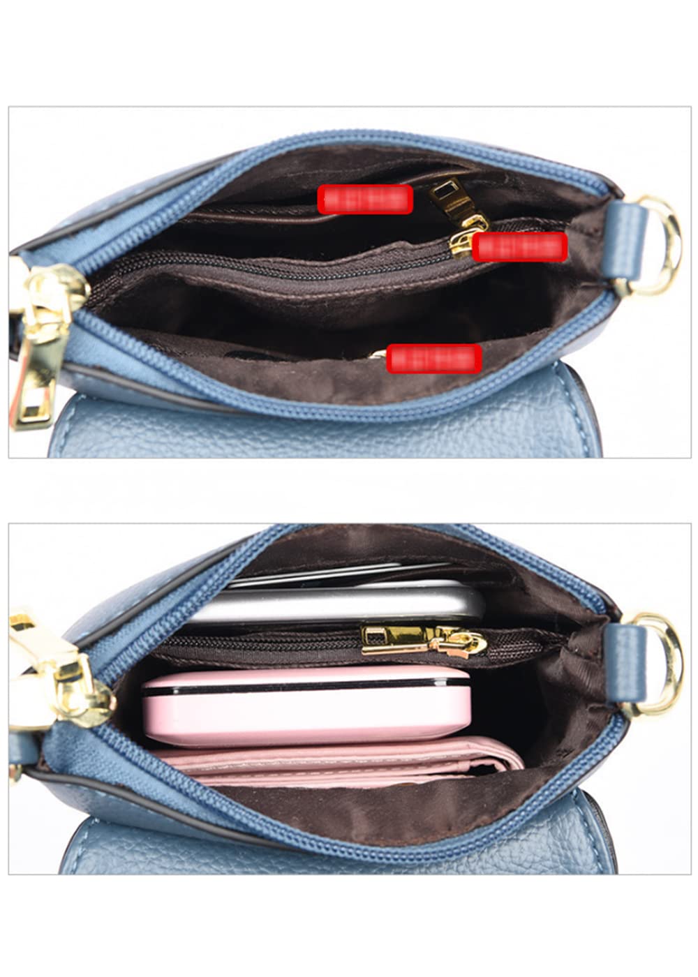 Women's Lychee Print Vertical Phone Crossbody Bag - Stylish Small Purse for Everyday Use, Travel & Shopping