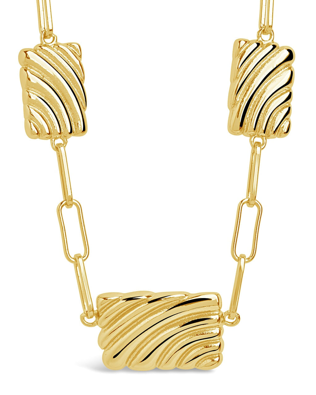 Haydée Triple Textured Charm Necklace for Women - Elegant Layered Pendant Jewelry for Daily Wear, Date Night & Special Occasions