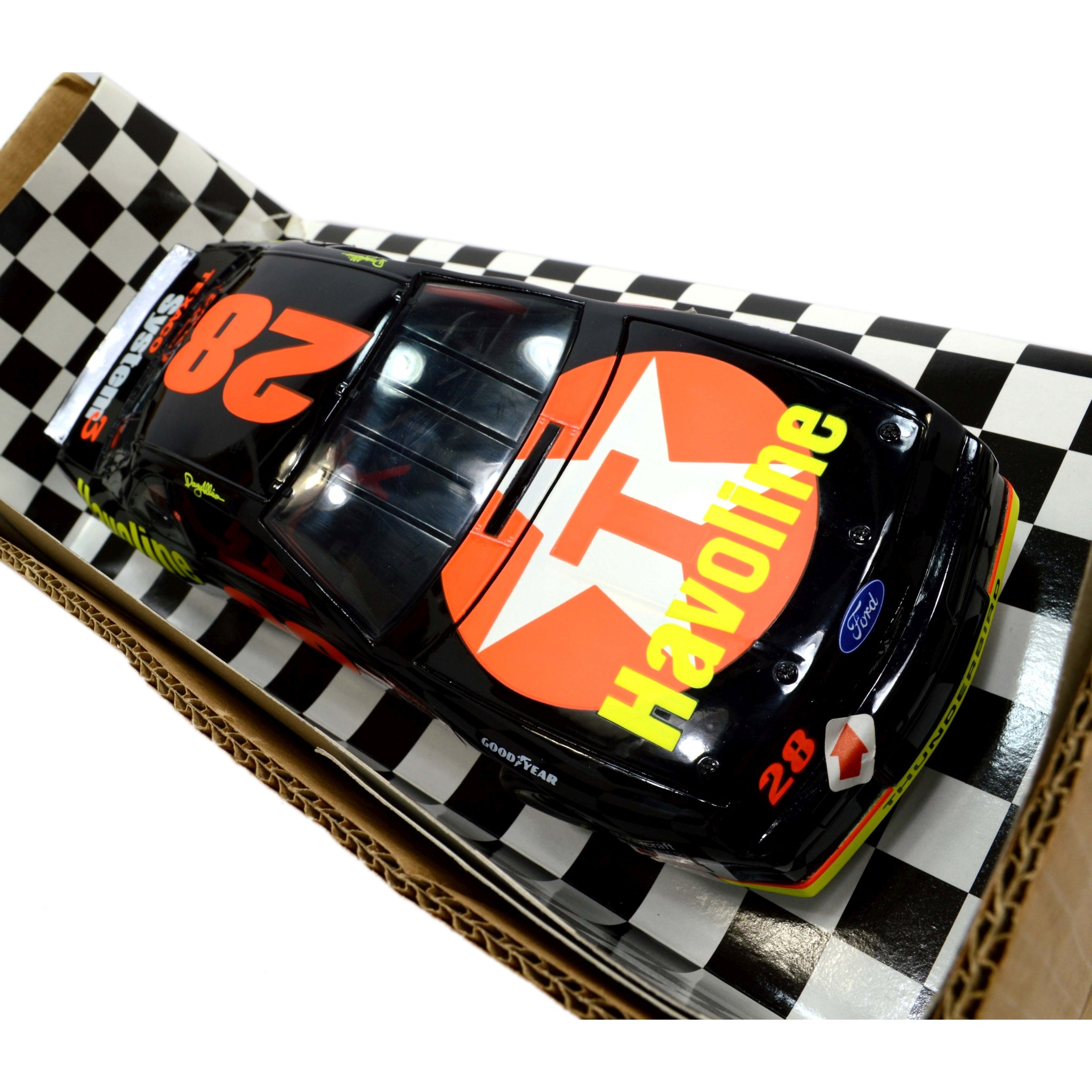 1:18 Scale ERTL Diecast Havoline Thunderbird 1993 American Muscle Car Model - Collectible Vintage Toy for Display & Racing Enthusiasts
