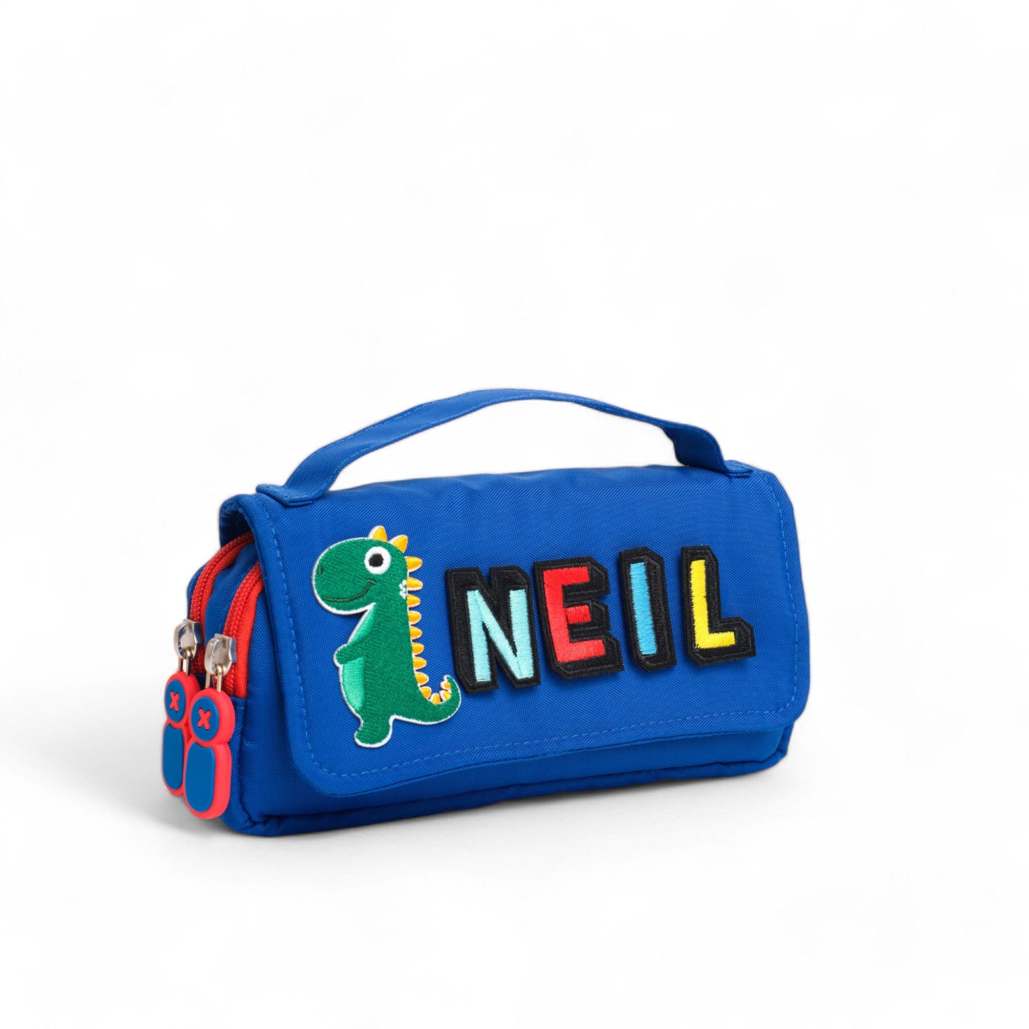 Moji Pencil Case - Durable Zippered School Supplies Organizer for Pens, Markers & Art Tools - Perfect for Students, Office & Travel (Blue)