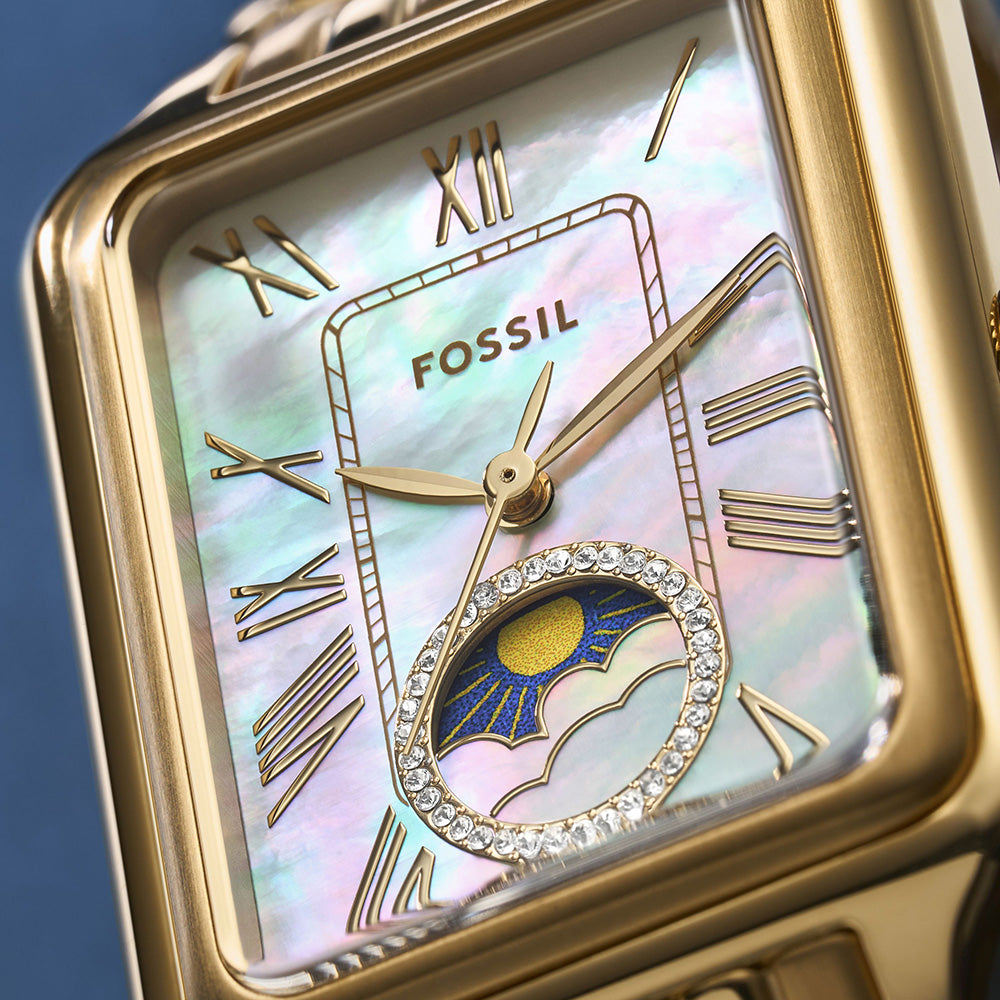 Fossil Raquel Sun Moon ES5398 Women's Watch - Stylish Analog Watch with Sun and Moon Dial for Everyday Wear & Fashion Accessories