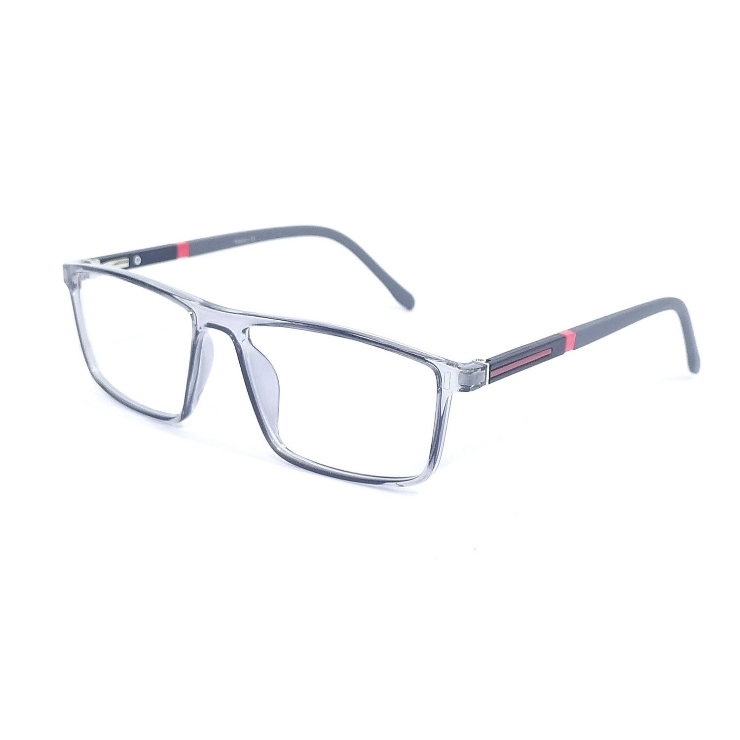 Anti Glare Blue Light Blocking Computer Glasses for Men - Rectangle Frame (66004) - Reduce Eye Strain for Work, Gaming & Screen Time