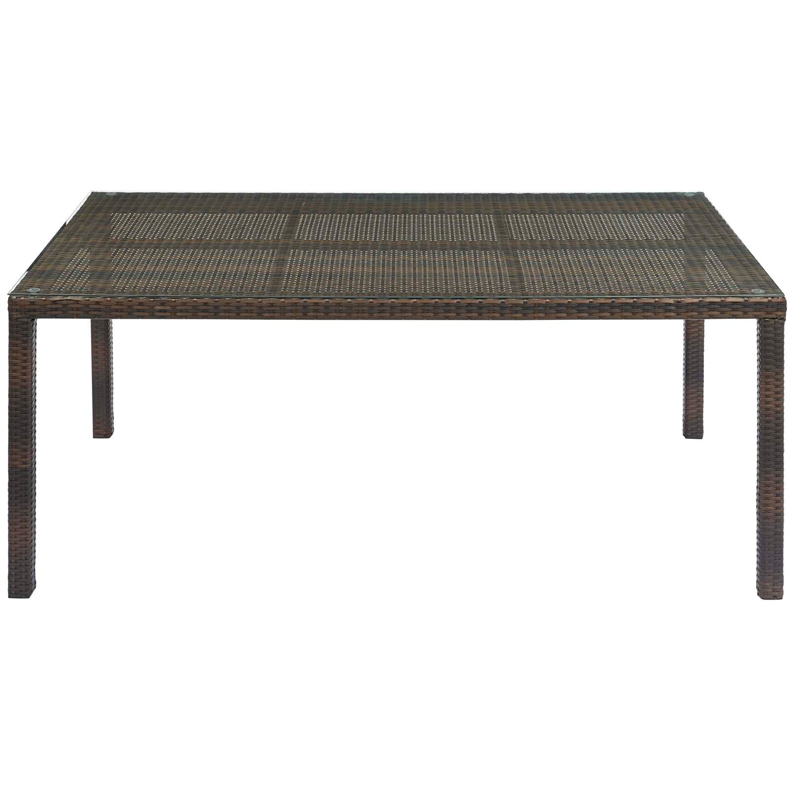 7-Piece Outdoor Patio Wicker Rattan Dining Set - All-Weather Rattan Furniture for Garden, Backyard, Poolside & Patio Dining
