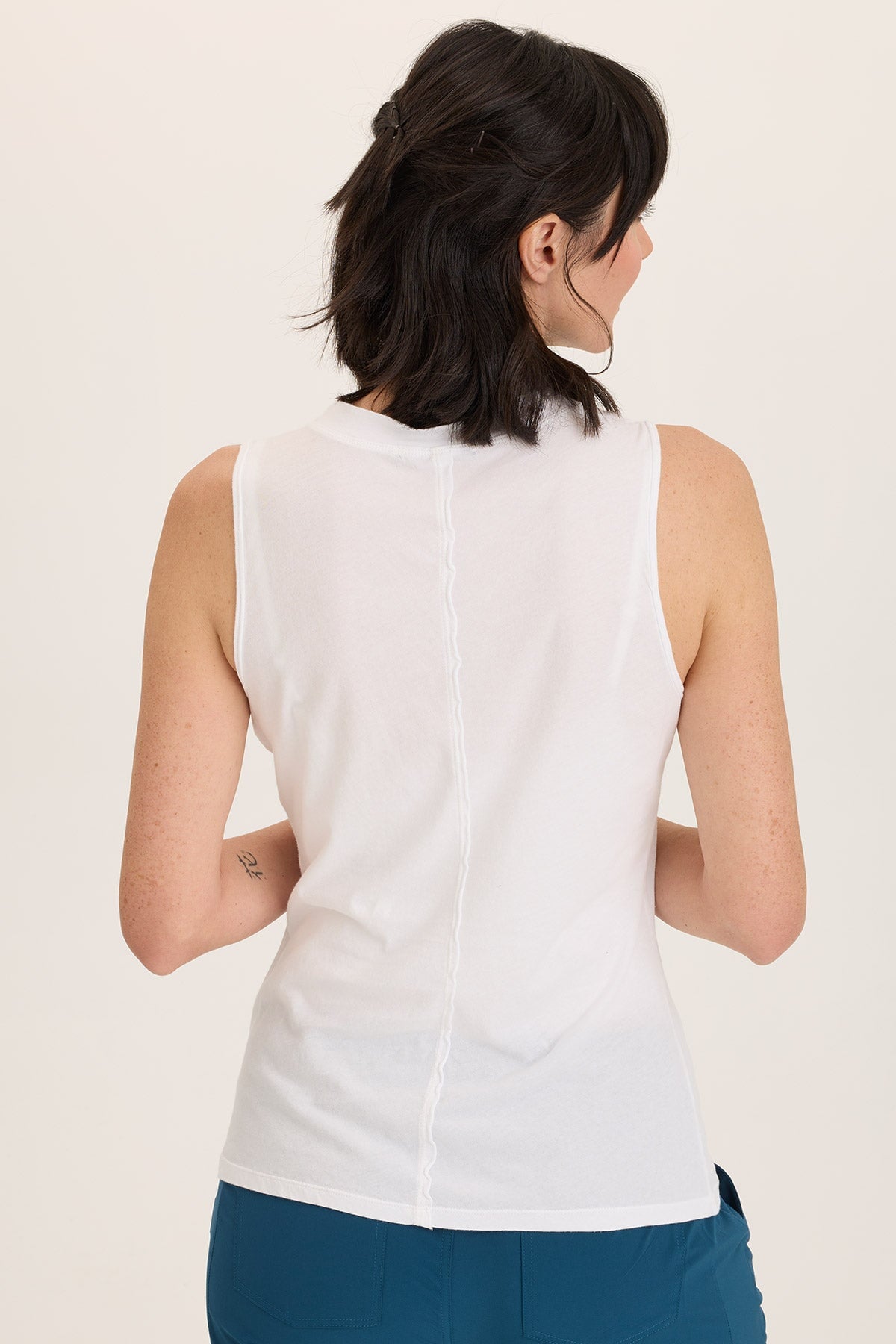 Lunell Jersey Boat Neck Tank Top for Women - Soft Stretch Casual Sleeveless Shirt - Perfect for Summer, Beach, and Everyday Wear