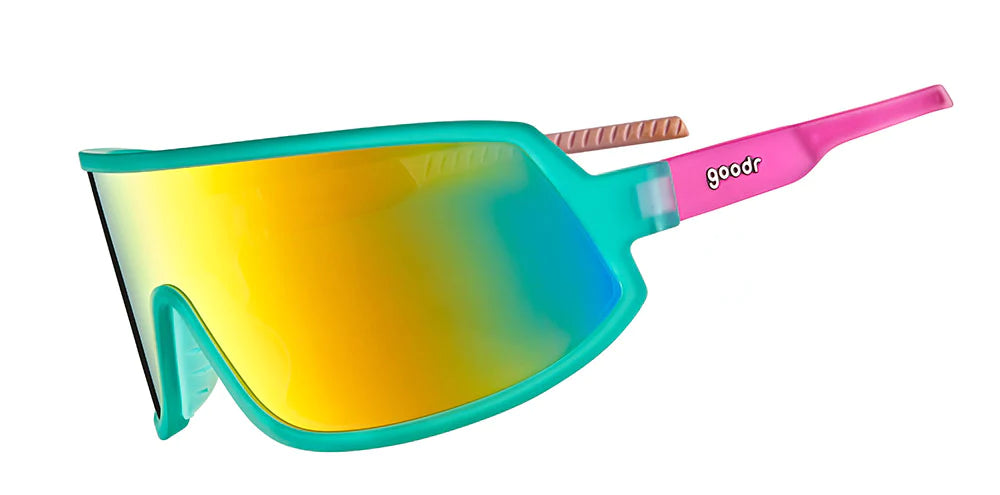 Goodr Sunglasses - Save A Bull, Ride A Rodeo Clown - Polarized UV Protection for Running, Cycling & Outdoor Sports