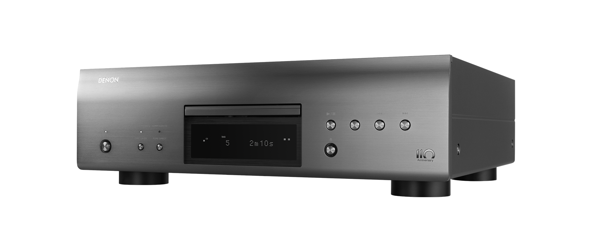 Denon DCD-A110 110th Anniversary Edition SACD/CD Player - Premium Hi-Fi Audio for Home Theater & Music Listening - Open Box Condition
