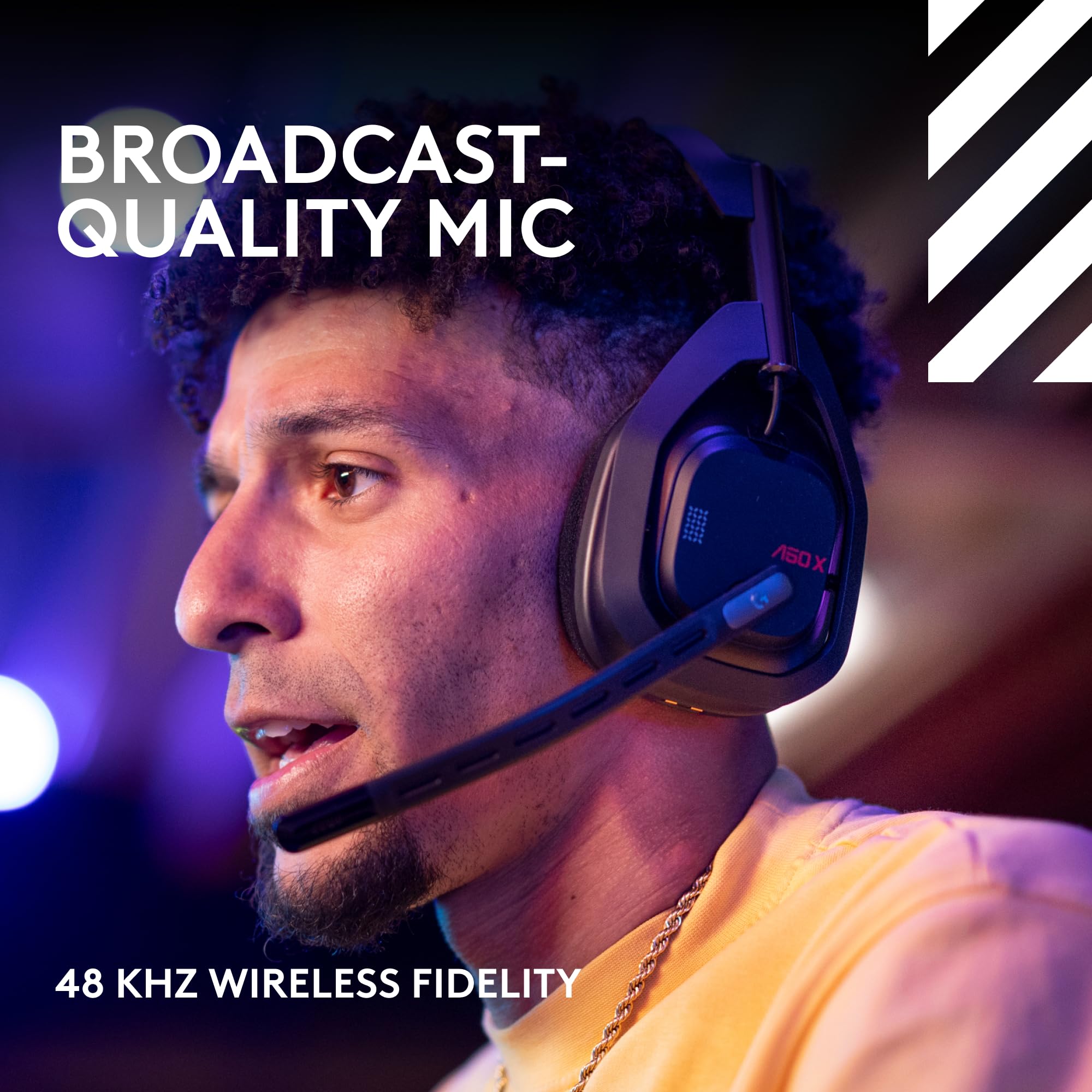 Logitech G Astro A50 X Wireless Gaming Headset with Base Station - Omni-Platform for PS5, Xbox & PC, PLAYSYNC HDMI 2.1 4K 120Hz VRR, 24hr Battery, 2.4GHz & Bluetooth - Black | Perfect for Competitive Gaming & Immersive Home Entertainment