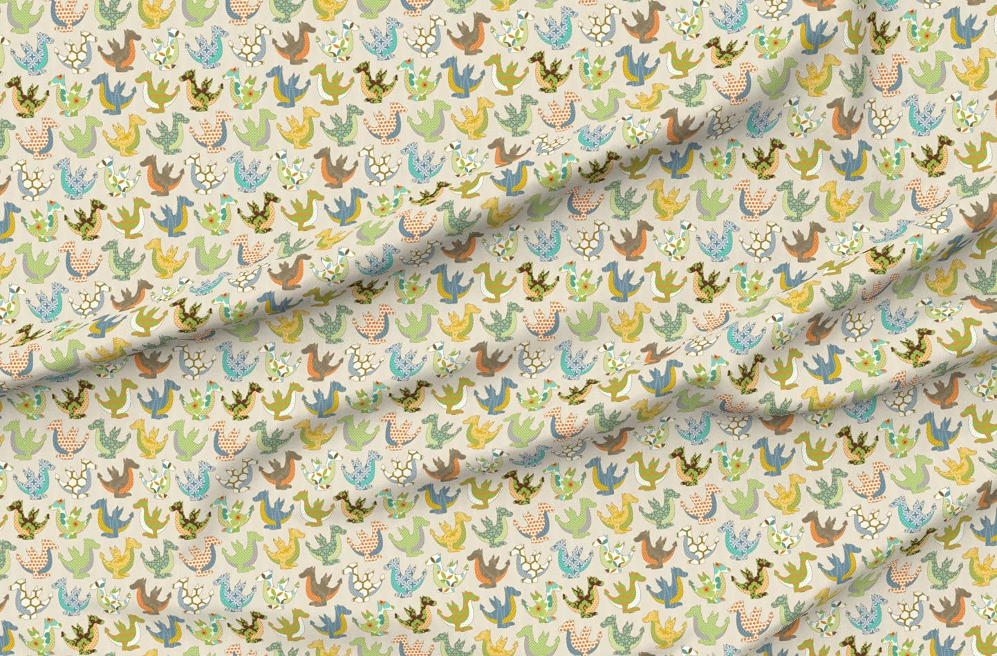 Colorful Dragon Pink Fantasy Printed Upholstery Velvet Fabric by The Yard - Nursery Decor, Home Upholstery & Apparel Material | Perfect for DIY Curtains, Throw Pillows & Children's Clothing