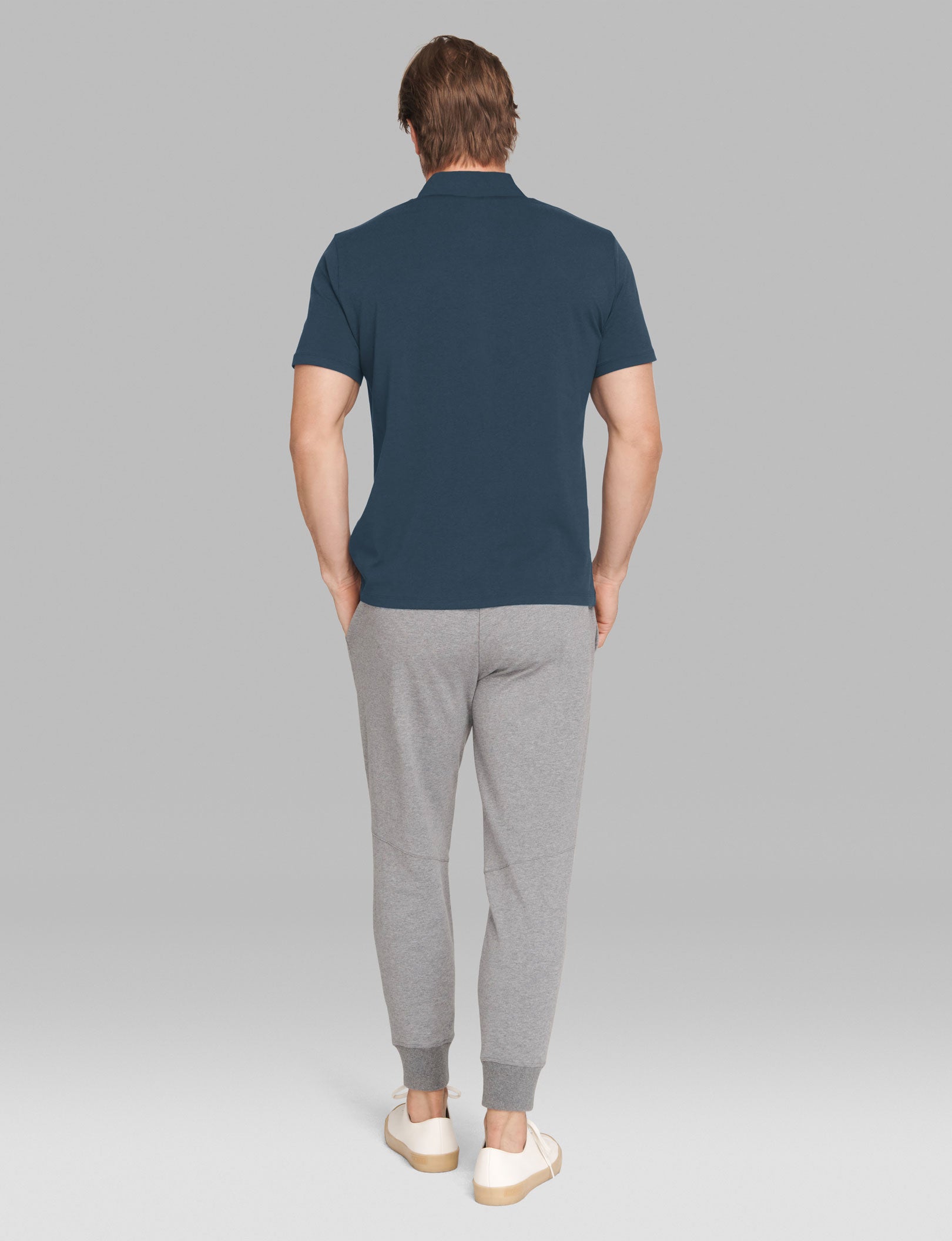Second Skin Comfort Polo Shirt for Men - Ultra Soft Breathable Fabric for Work, Golf & Casual Wear