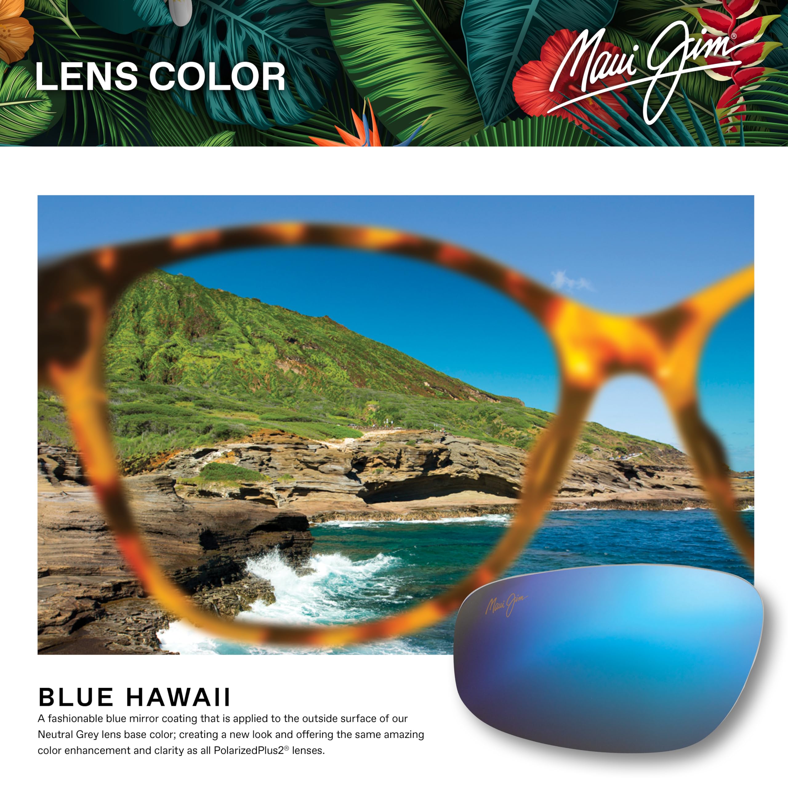 Maui Jim Ho'okipa Sport Sunglasses for Men & Women - Polarized UV Protection - Lightweight & Durable for Running, Cycling, Fishing & Outdoor Activities
