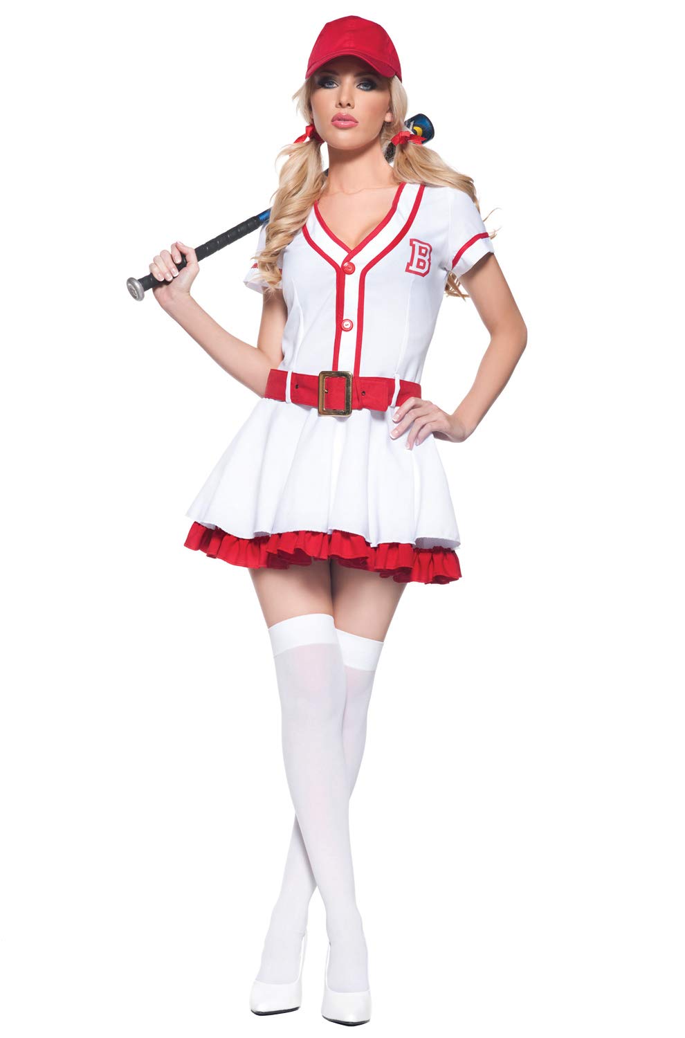 UNDERWRAPS Home Run Honey Adult Baseball Costume for Halloween, Cosplay, and Sports Theme Parties - Sexy & Fun Outfit for Women