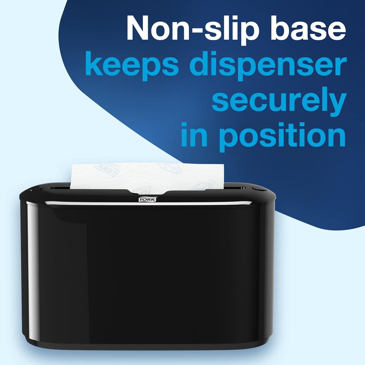 Tork Xpress Paper Towel Dispenser - Black Single-Dispense Hand Towel Holder for Commercial & Home Use | Compatible with H2 Refills | Space-Saving Design (302028) | Ideal for Restaurants, Offices & Kitchens