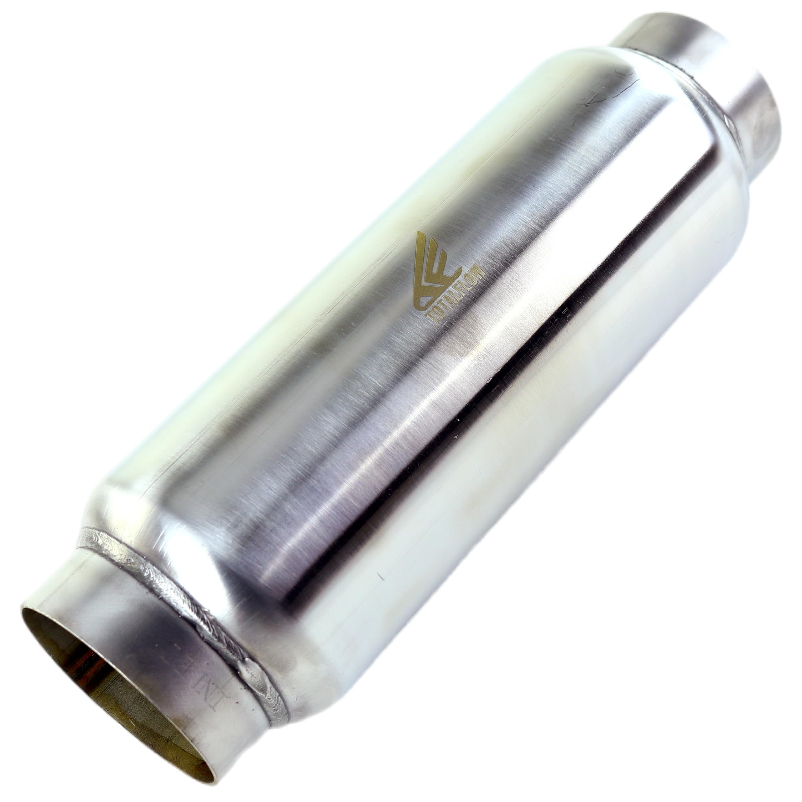 TOTALFLOW 2106 Mini Muffler 409 Stainless Steel | 4.5