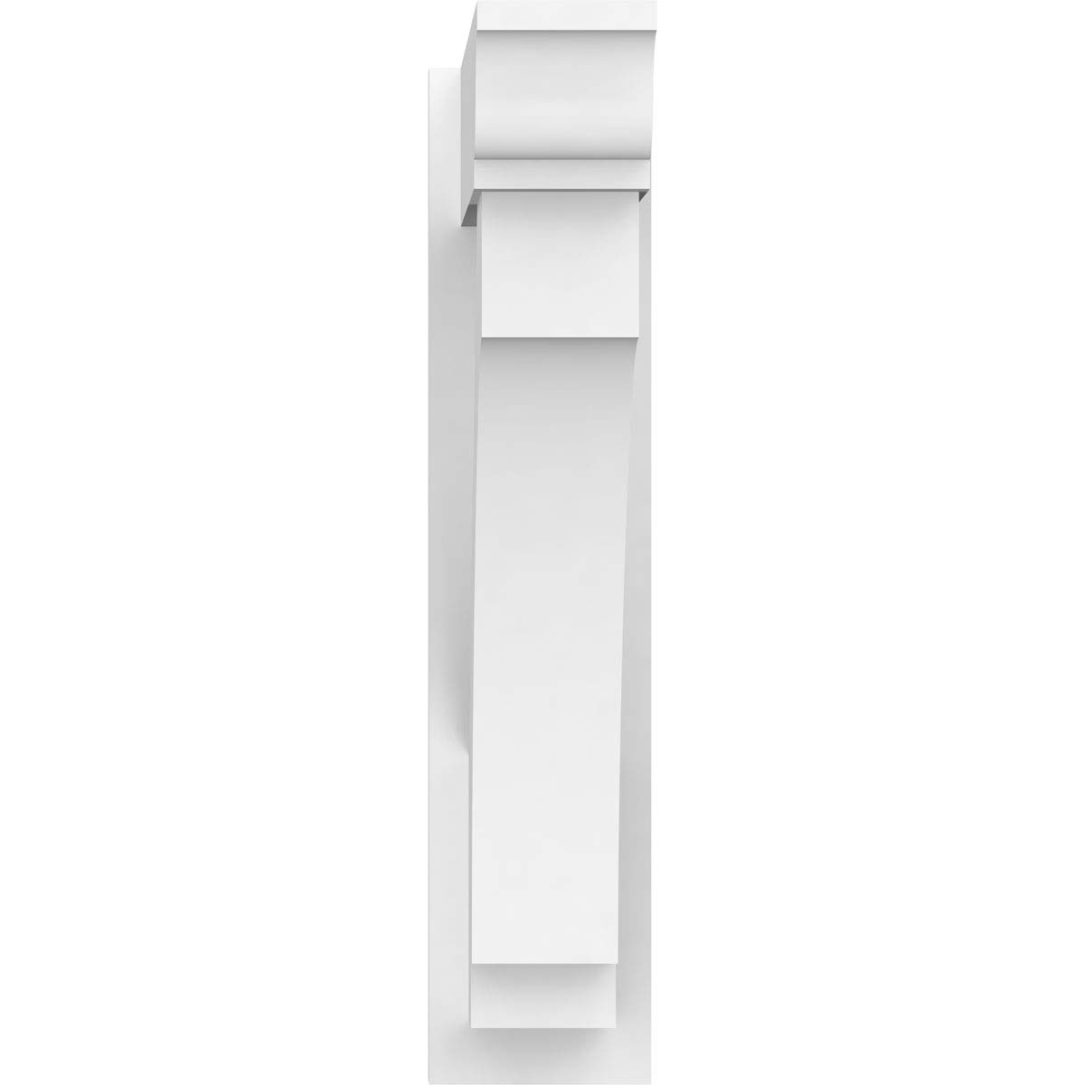 Ekena Millwork OUTP07X24X32IMP01 Imperial Architectural Grade PVC Outlooker with Traditional Ends, 7