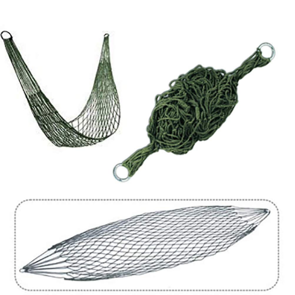 **BESPORTBLE 1PC Nylon Mesh Hammock - Portable Hanging Rope Swing Chair for Indoor & Outdoor Use, Camping, Travel, and Relaxation**