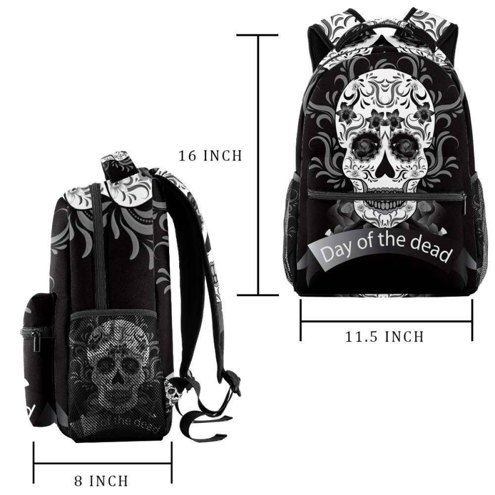 LORVIES Skull Print Crossbody Sling Backpack - Stylish & Durable Shoulder Bag for Men & Women - Perfect for Travel, Hiking, and Everyday Use