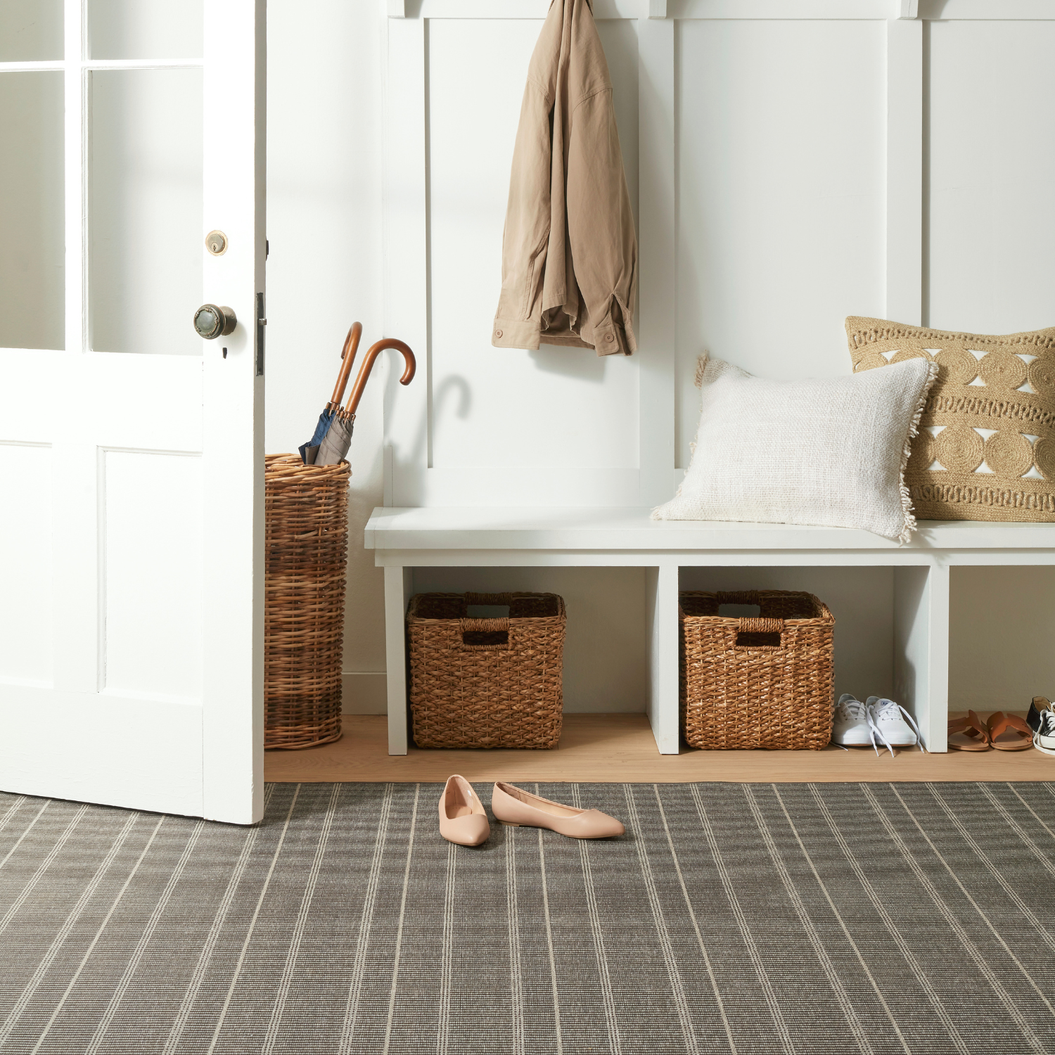 Dash & Albert Samson Oak Indoor Washable Rug - Soft & Durable Area Rug for Living Room, Bedroom, Dining Room - Easy Clean Home Decor
