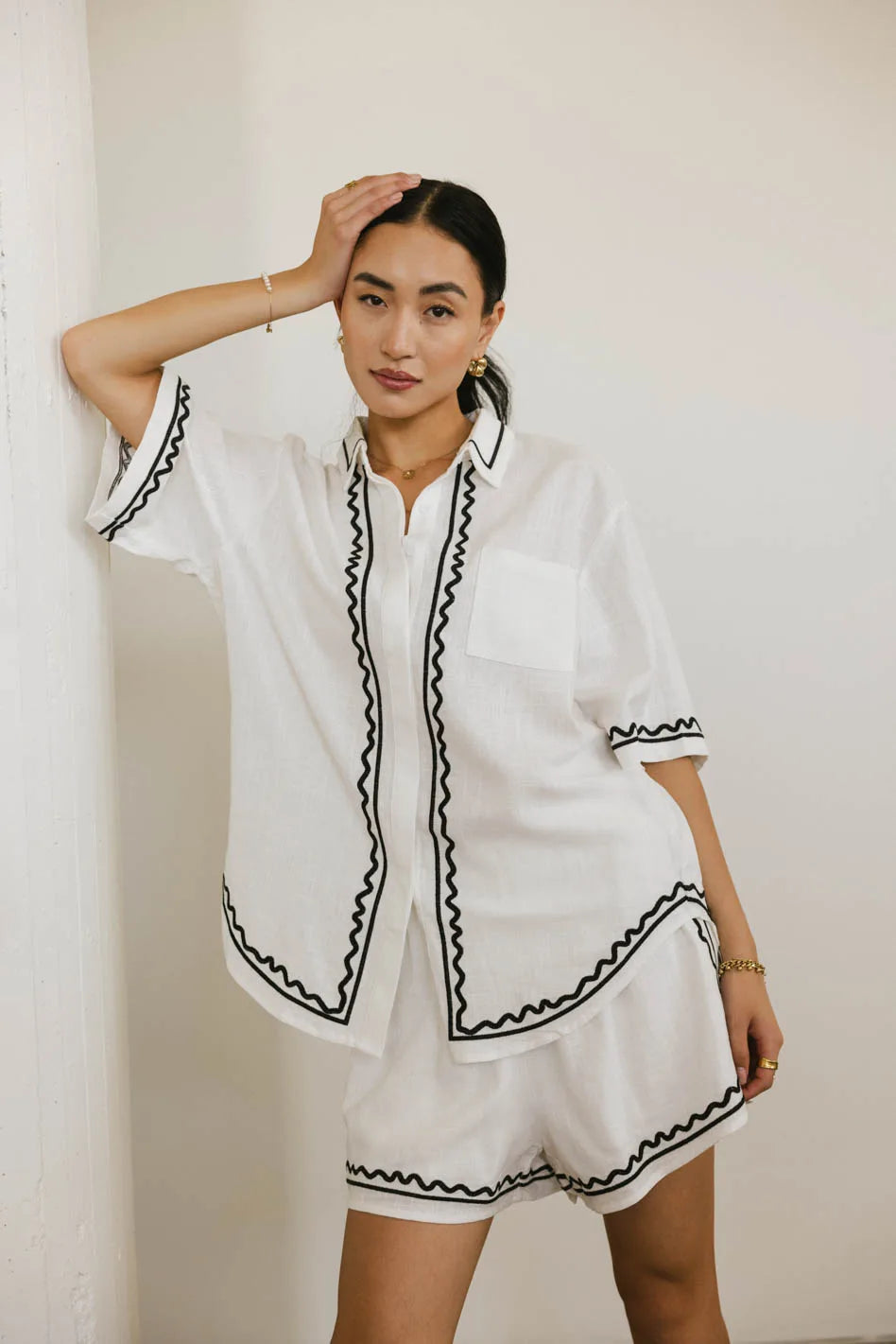 Josie Embroidered Women's Blouse - Floral Lace Summer Tops for Casual Wear & Office Outfits | Perfect for Date Nights, Brunch & Special Occasions