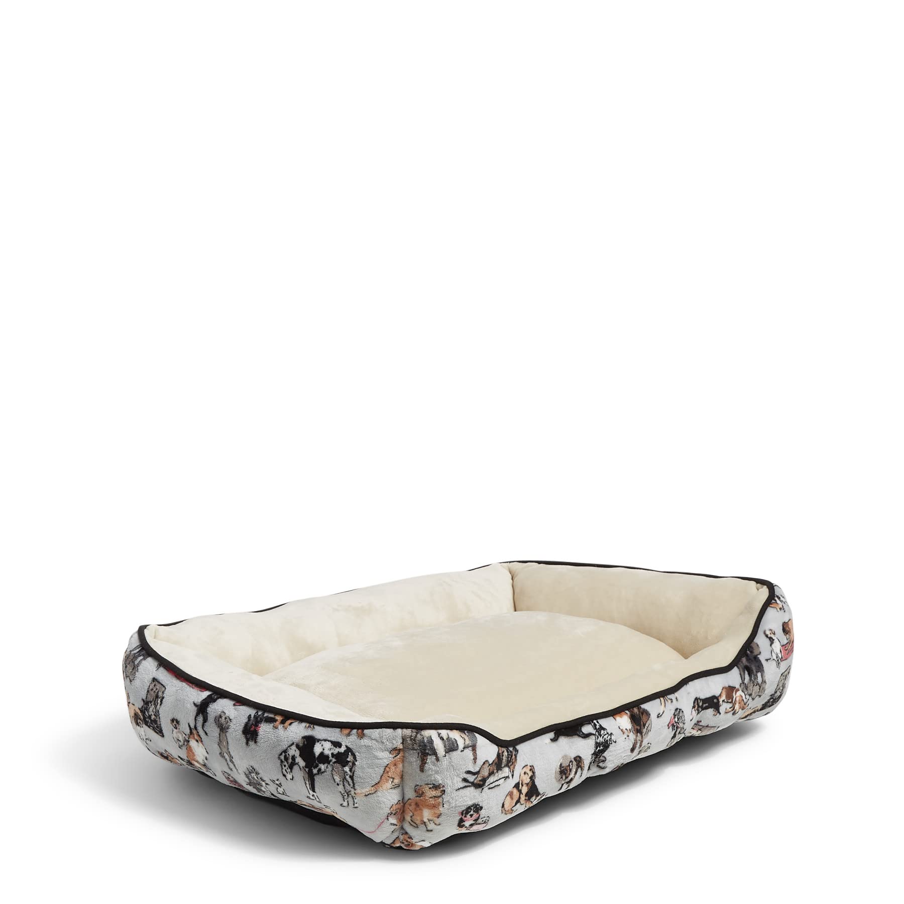 Vera Bradley Women's Fleece Plush Pet Bed for Dogs & Cats - Best in Show XX Large to XXX Large - Cozy Sleeping Spot for Large Breed Pets in Living Room or Bedroom