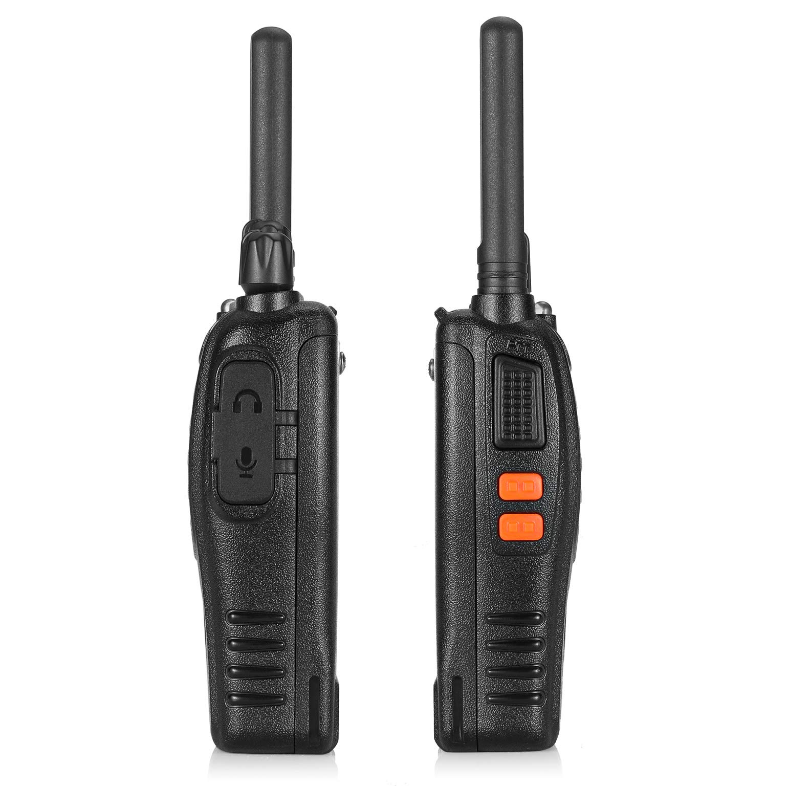 BAOFENG BF-88ST Long Range Walkie Talkies for Adults - 4 Pack Rechargeable Two Way Radios with VOX Hands-Free, USB Charging & Earpieces - Ideal for Outdoor Adventures, Construction Sites, and Event Coordination