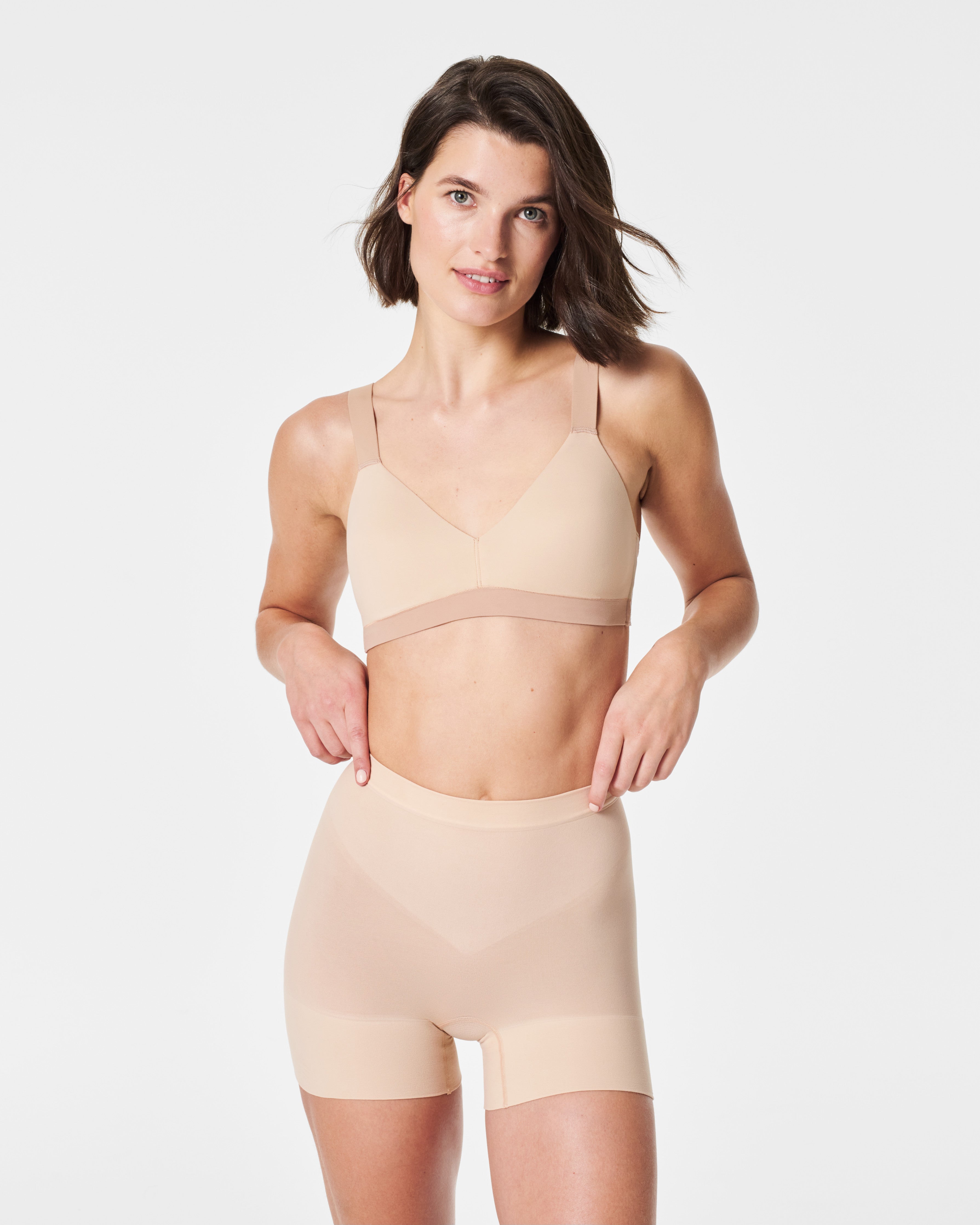 SPANXsculpt™ Seamless Power Shorty - High Waist Shapewear Shorts for Women, Tummy Control & Thigh Slimming | Perfect for Dresses, Skirts & Everyday Wear