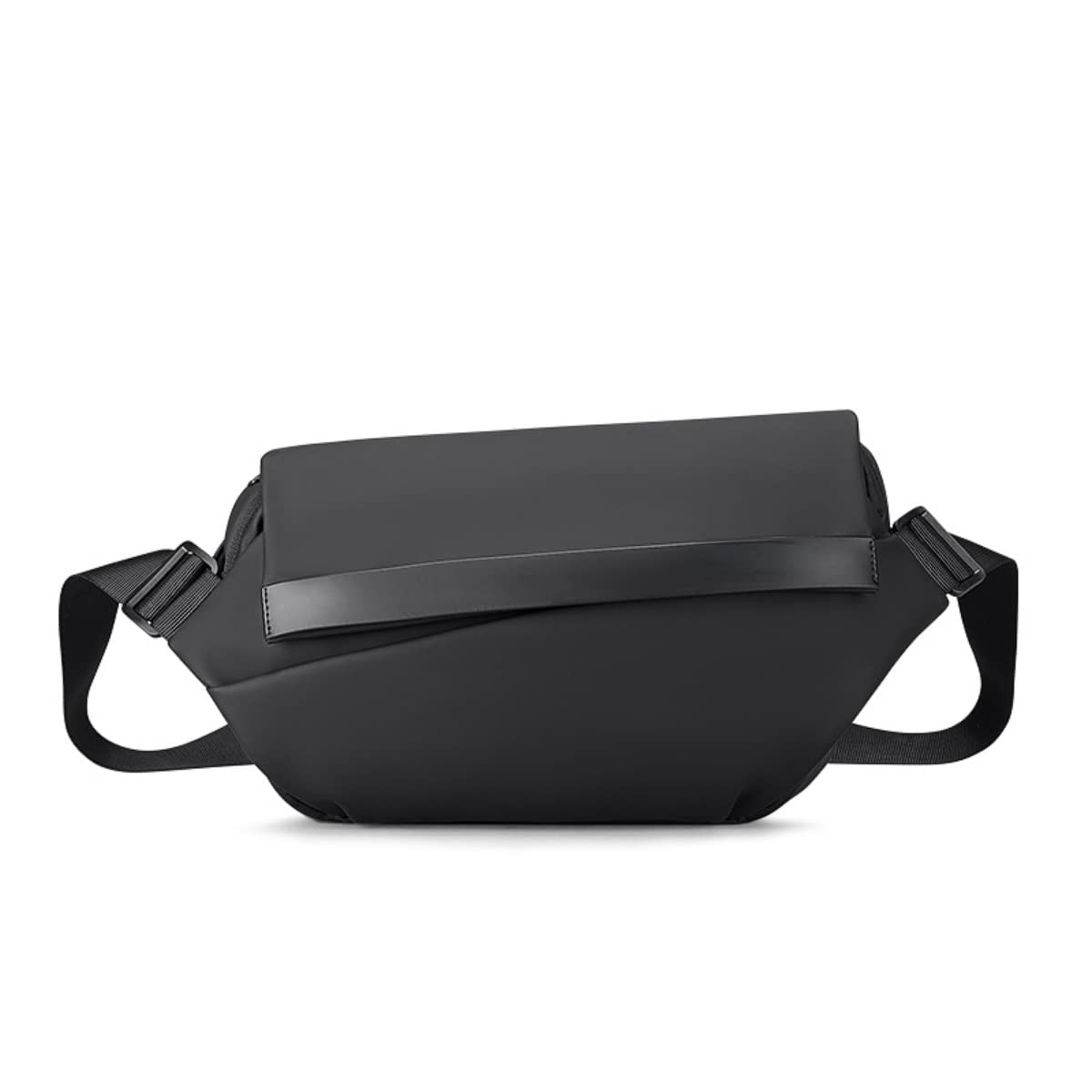 YKK Zipper Sling Bag for Men & Women - Fashionable Small Crossbody Chest Shoulder Backpack - Lightweight & Durable (Matt Black) - Perfect for Travel, Gym & Everyday Use