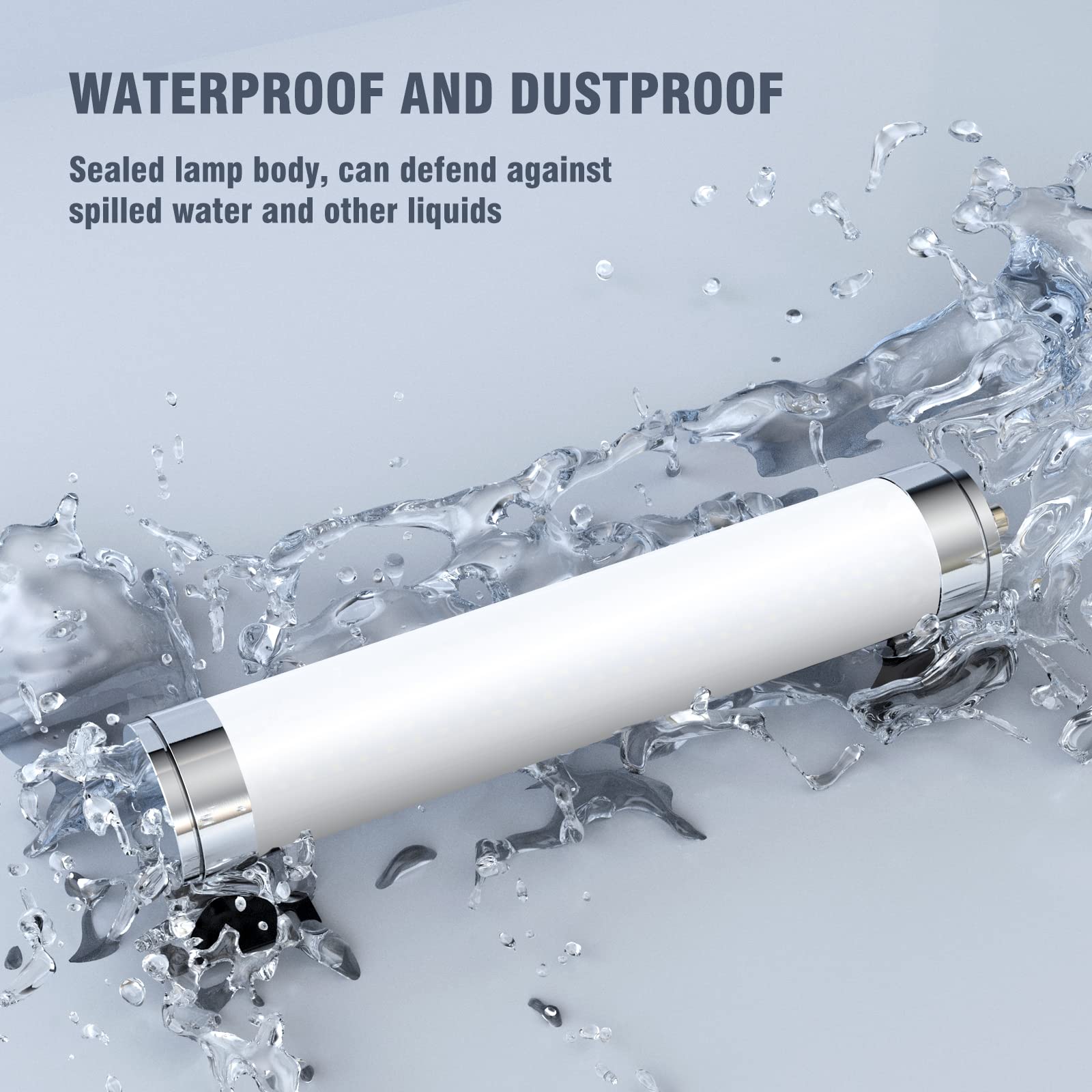 40W LED Machine Light Explosion Proof IP68 Waterproof 120V White CNC Tube Light for Industrial Workshops, Factories, and Metalworking Equipment