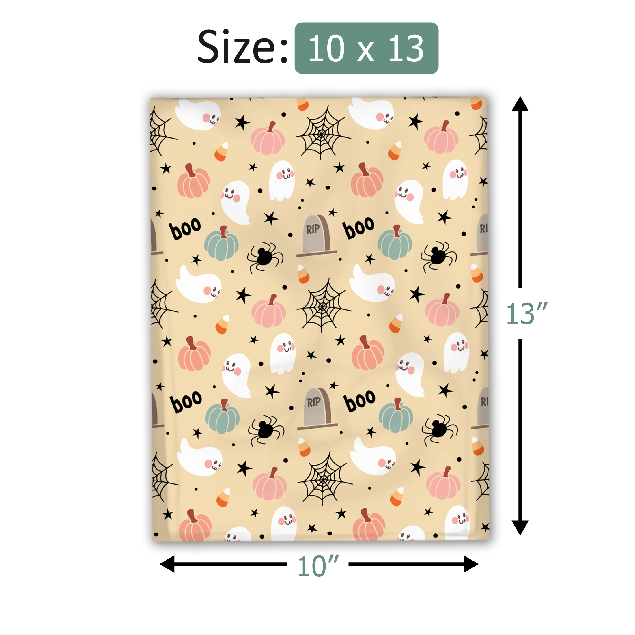 10x13 Inch Halloween Themed Poly Mailers - Premium Printed Shipping Envelopes for Ecommerce, Party Favors & Gift Bags | Perfect for Online Stores, Halloween Treats & Small Business Packaging