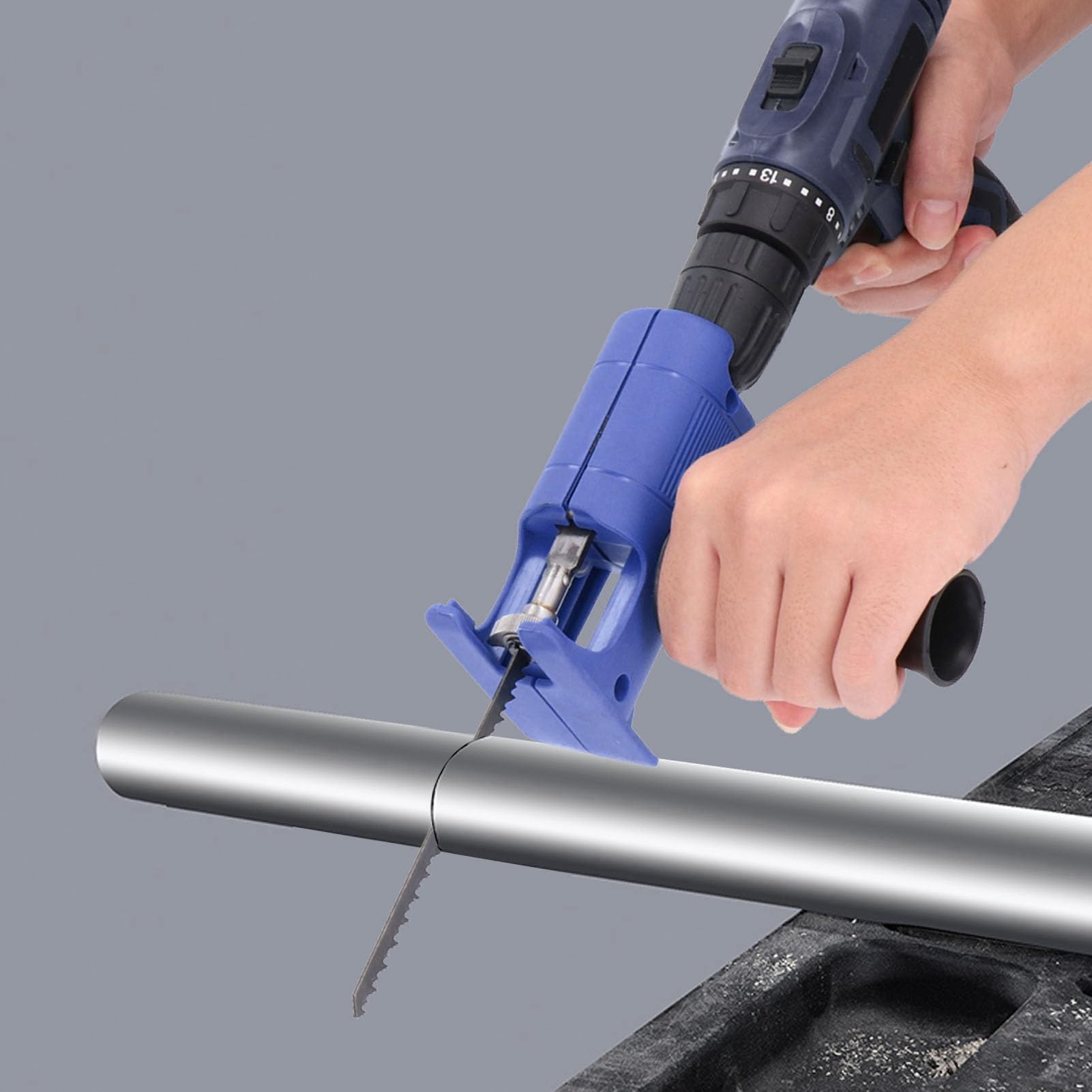 Electric Reciprocating Saw Adapter for Drill - Portable Power Tool Attachment for Wood Cutting, Metal & DIY Projects - Perfect for Woodworking, Home Renovation & Crafting