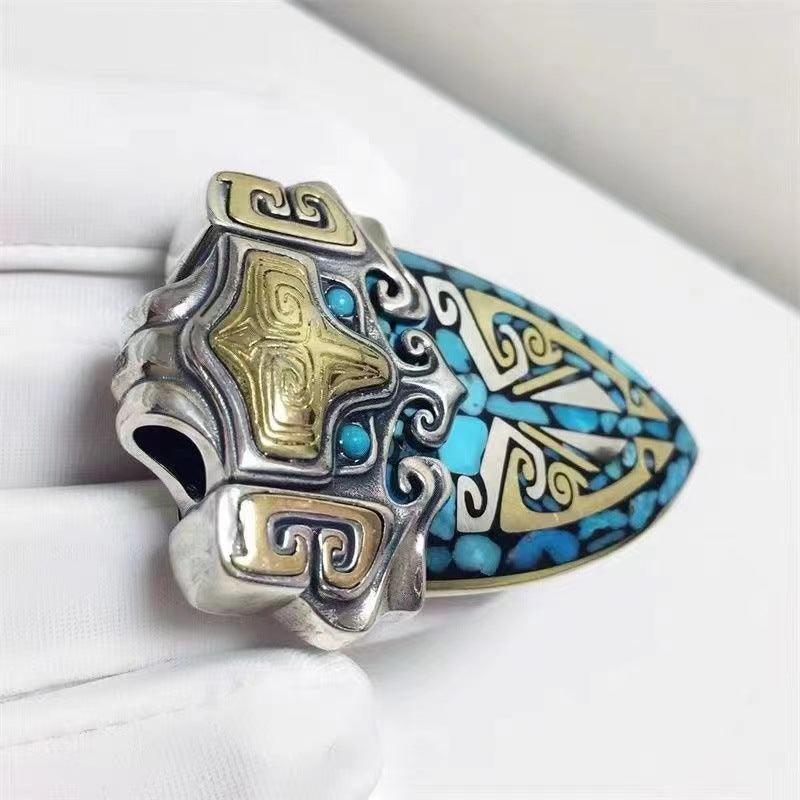 Ulan Flower Tao Tie Shield Necklace Pendant - Elegant Chinese Inspired Jewelry for Women, Perfect for Weddings, Parties & Cultural Events