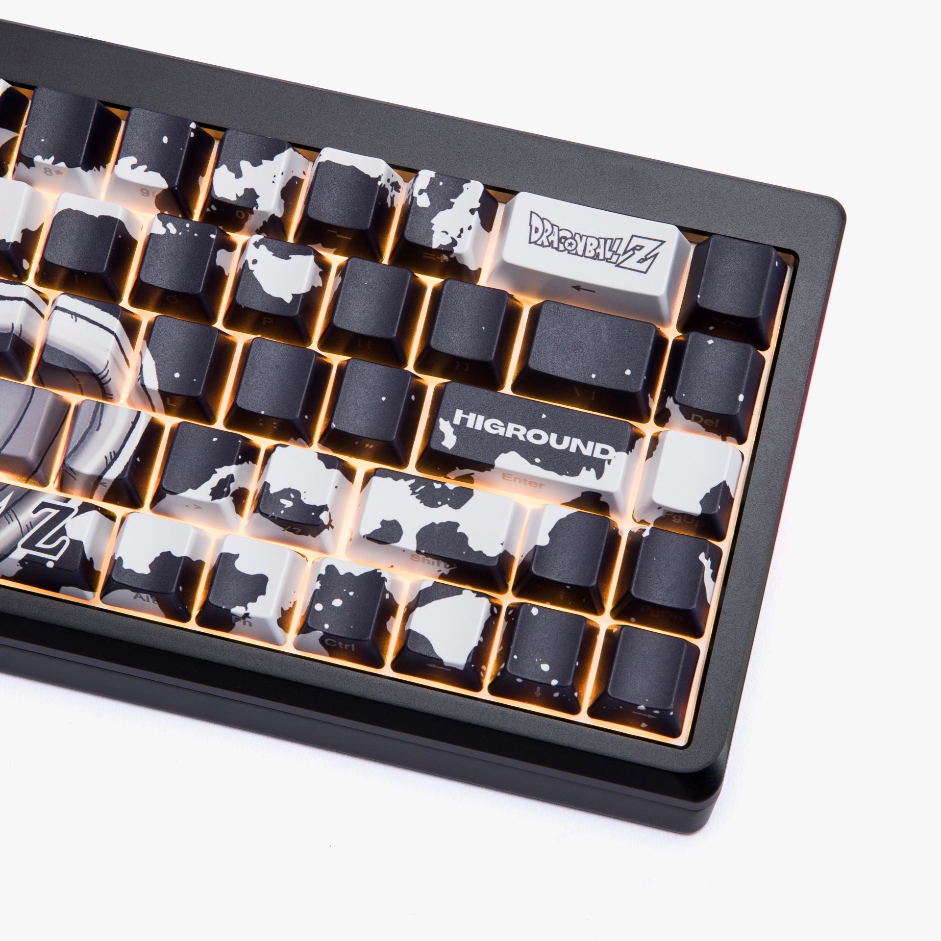 DBZ x HG Summit 65 Mechanical Keyboard - Vegeta Dragon Ball Z Edition - Perfect for Gaming, Typing & Anime Fans Workspace Setup