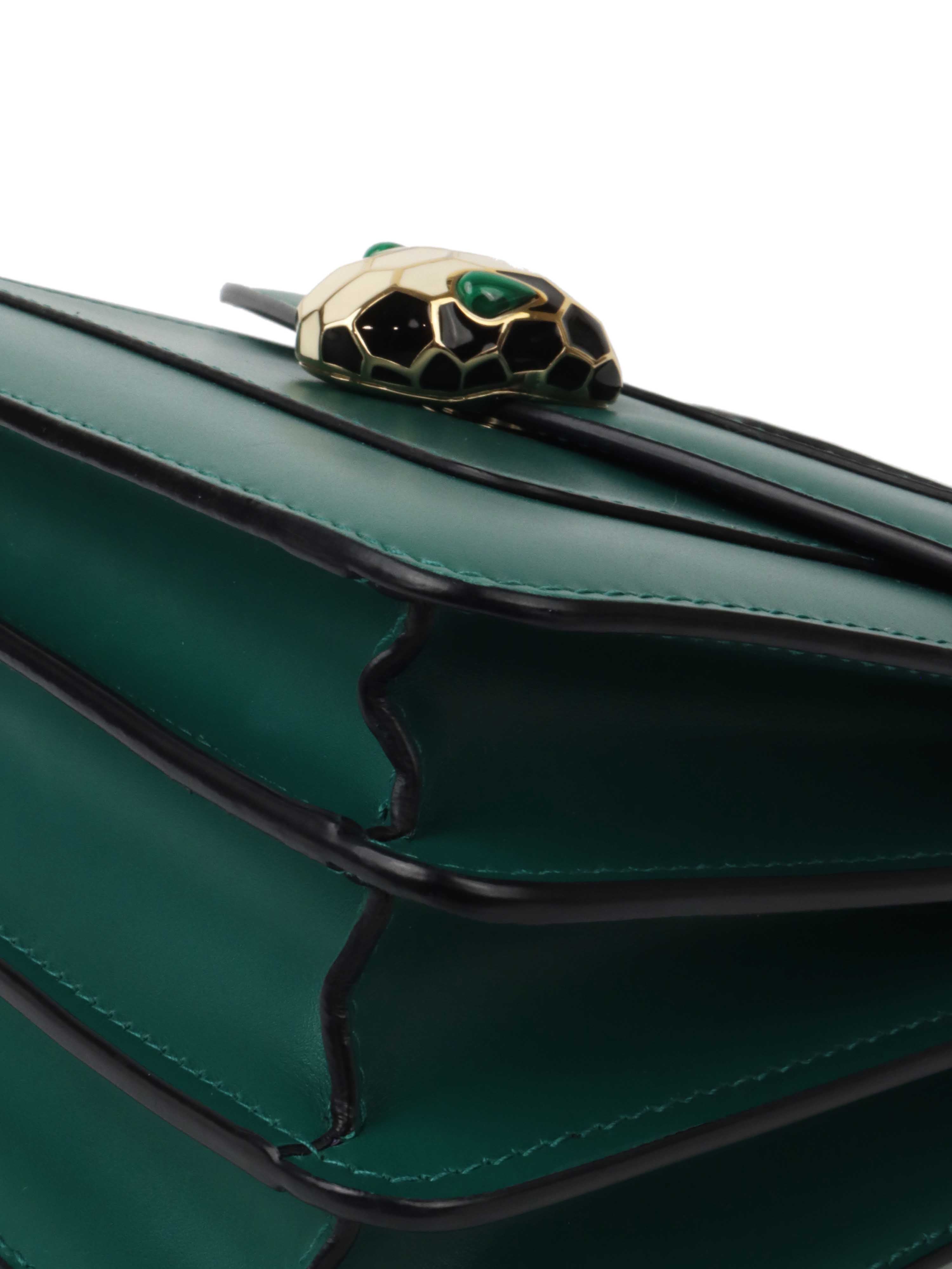 Bvlgari Serpenti Forever Top Handle Bag - Luxury Leather Shoulder Purse for Women, Elegant Designer Handbag for Work, Party & Evening Events