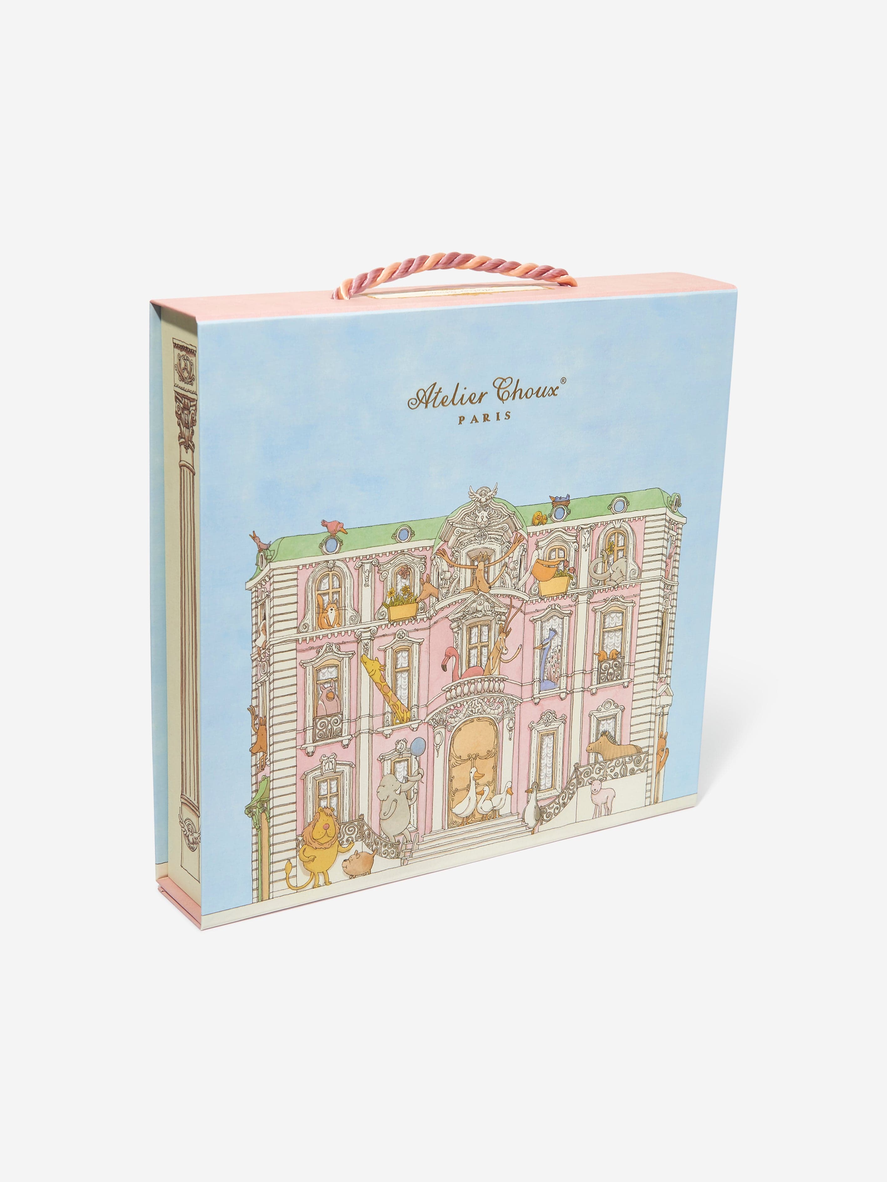 Atelier Choux Pink Carousel Baby Gift Set for Girls - Perfect for Newborns, Baby Showers & Special Occasions