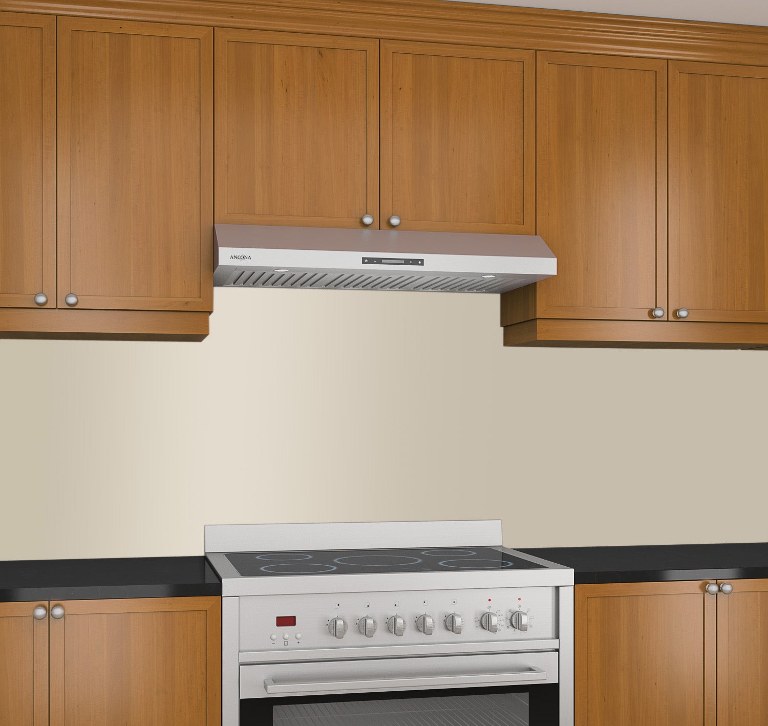 Slim Elite 36 Inch Stainless Steel LED Under Cabinet Range Hood - Powerful Kitchen Ventilation for Cooking, Grilling & Smoke Removal