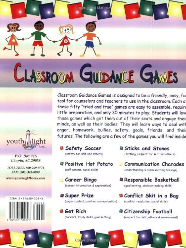 50 Fun & Inspirational Classroom Guidance Games - Reproducible Cards, Boards & Worksheets with Parent Letters - Perfect for Teachers, Counselors & Homeschooling Activities