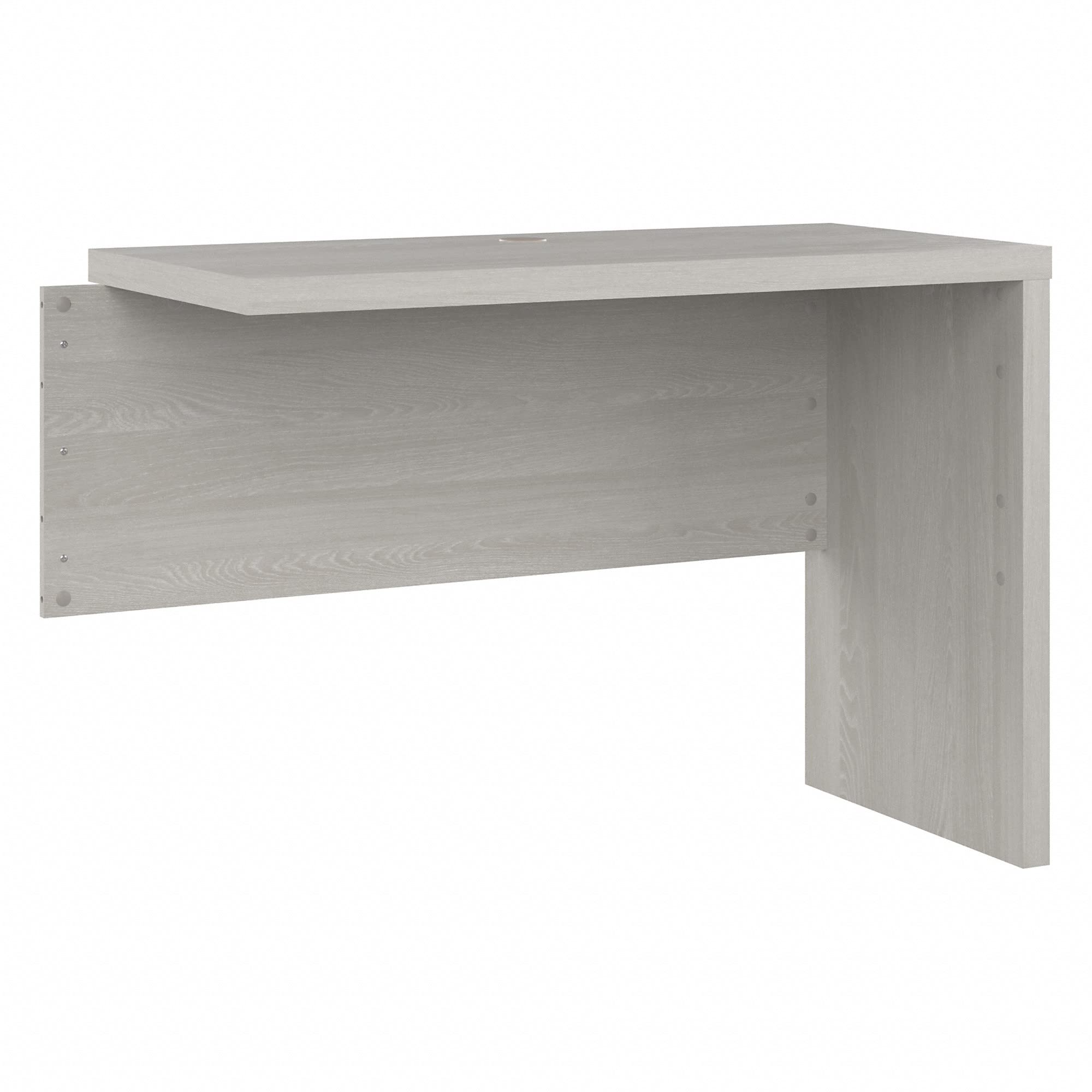 Bush Business Furniture Echo 42W Desk Return/Bridge in Gray Sand - Home Office Desk for Small Spaces, Workstation & Study Room Setup