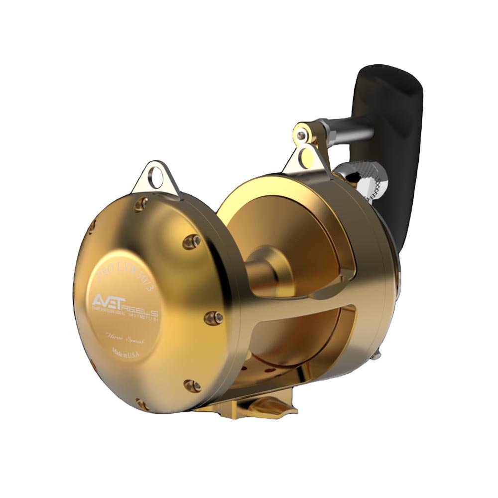 Avet Pro EXW 30/3 Wide 3-Speed Fishing Reel - Saltwater & Offshore Big Game Fishing Gear for Tuna, Marlin, and Swordfish