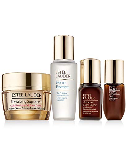 Estee Lauder Skincare Travel Size Set - Mini Skincare Kit for Face with Moisturizer, Serum & Eye Cream | Perfect for Travel, Gifts & On-The-Go Beauty Routine