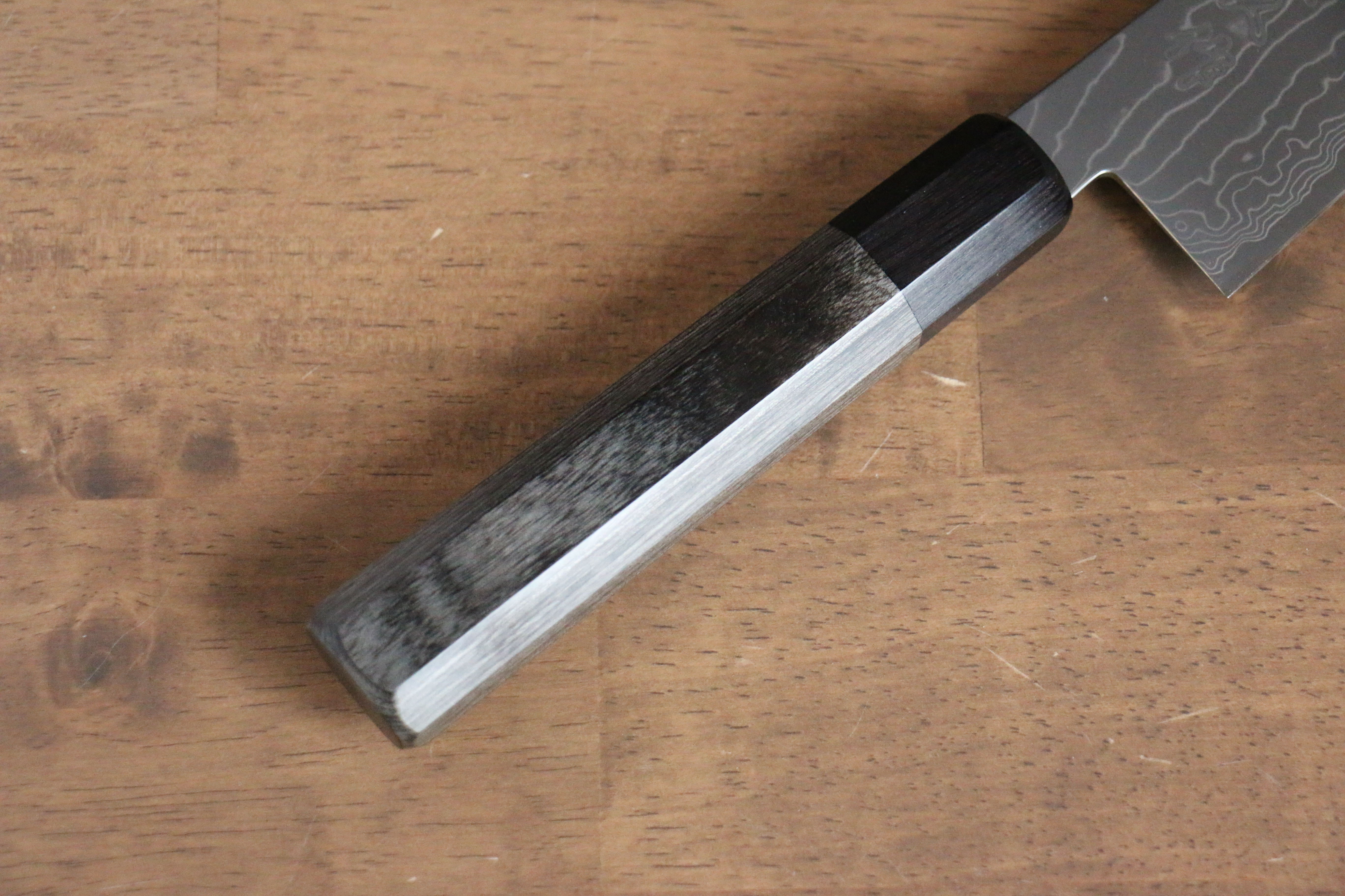 Premium Kajin Cobalt Special Steel Damascus Gyuto Chef Knife 210mm - Gray Pakka Wood Handle - Japanese Kitchen Knife for Professional Chefs & Home Cooking - Perfect for Slicing, Dicing & Meat Cutting