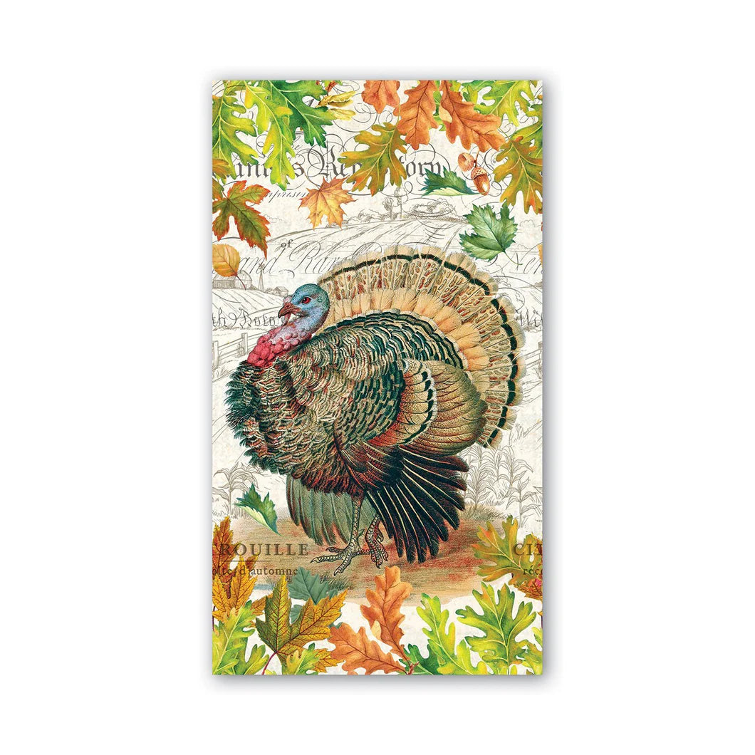 Premium Fall Harvest Paper Napkins for Thanksgiving & Autumn Parties - Elegant Disposable Hostess Napkins for Seasonal Table Decor & Dinner Parties