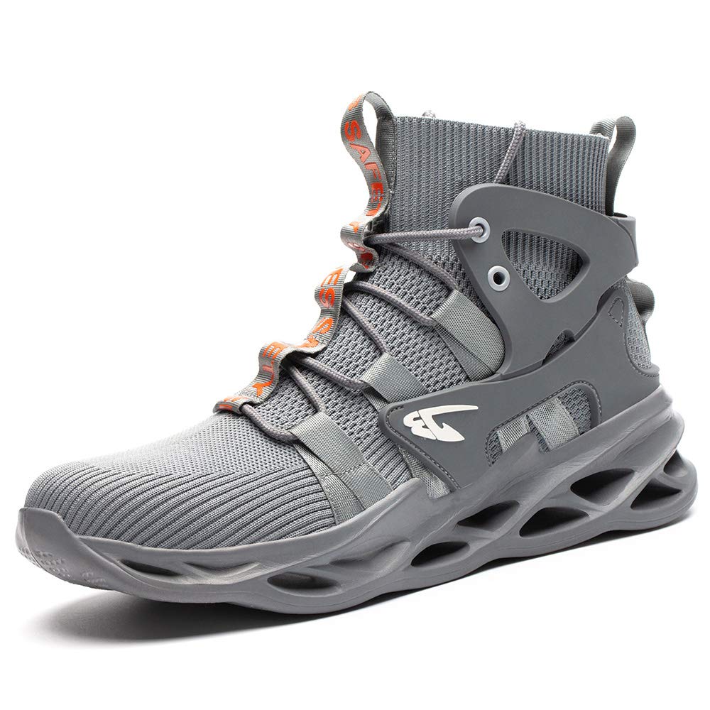 **MandyQ Steel Toe Boots for Men & Women - Indestructible Work Safety Shoes, Slip & Oil Resistant, Industrial Construction Sneakers, Outdoor Composite Toe Boots - Perfect for Construction, Warehouse & Heavy Duty Work**